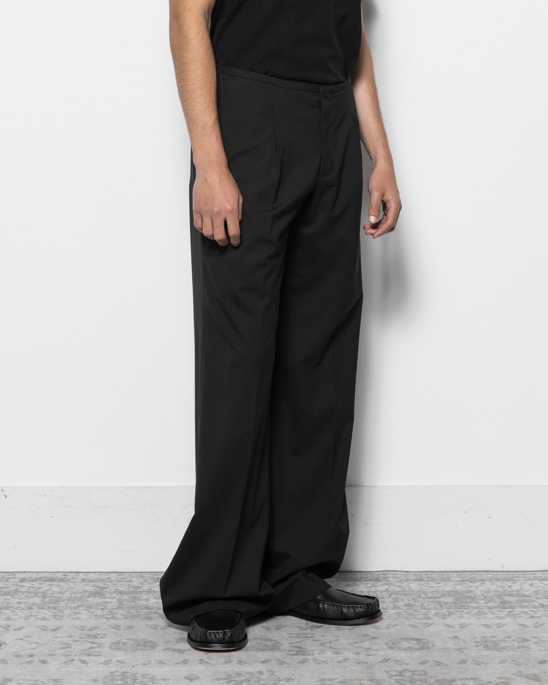032c Office Attire Wide Leg Suit Pants in Black