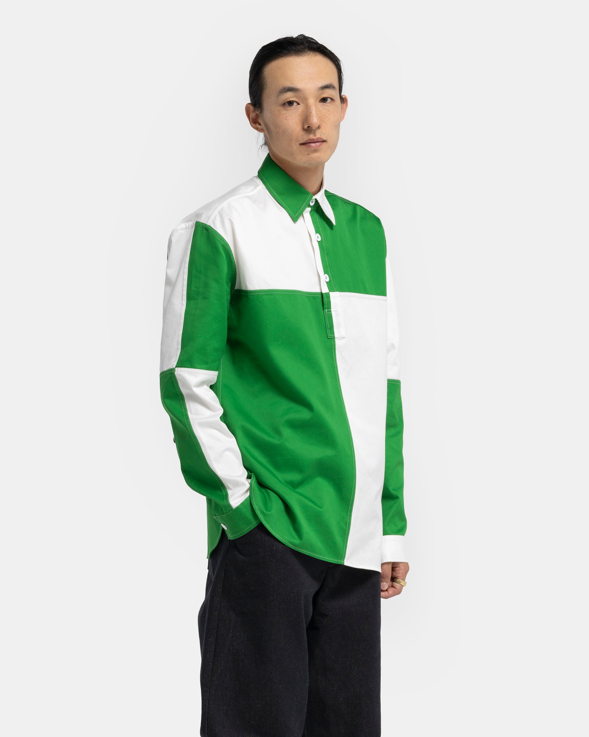 Team Shirt in Green/White