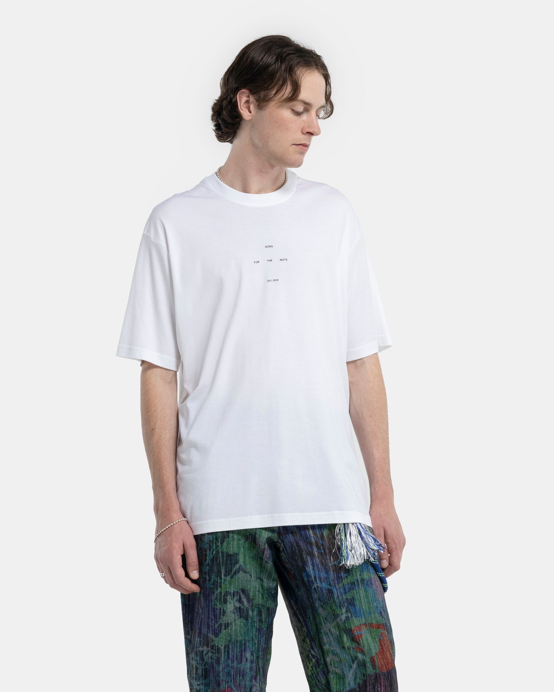 "Logo" Oversized T-Shirt in White