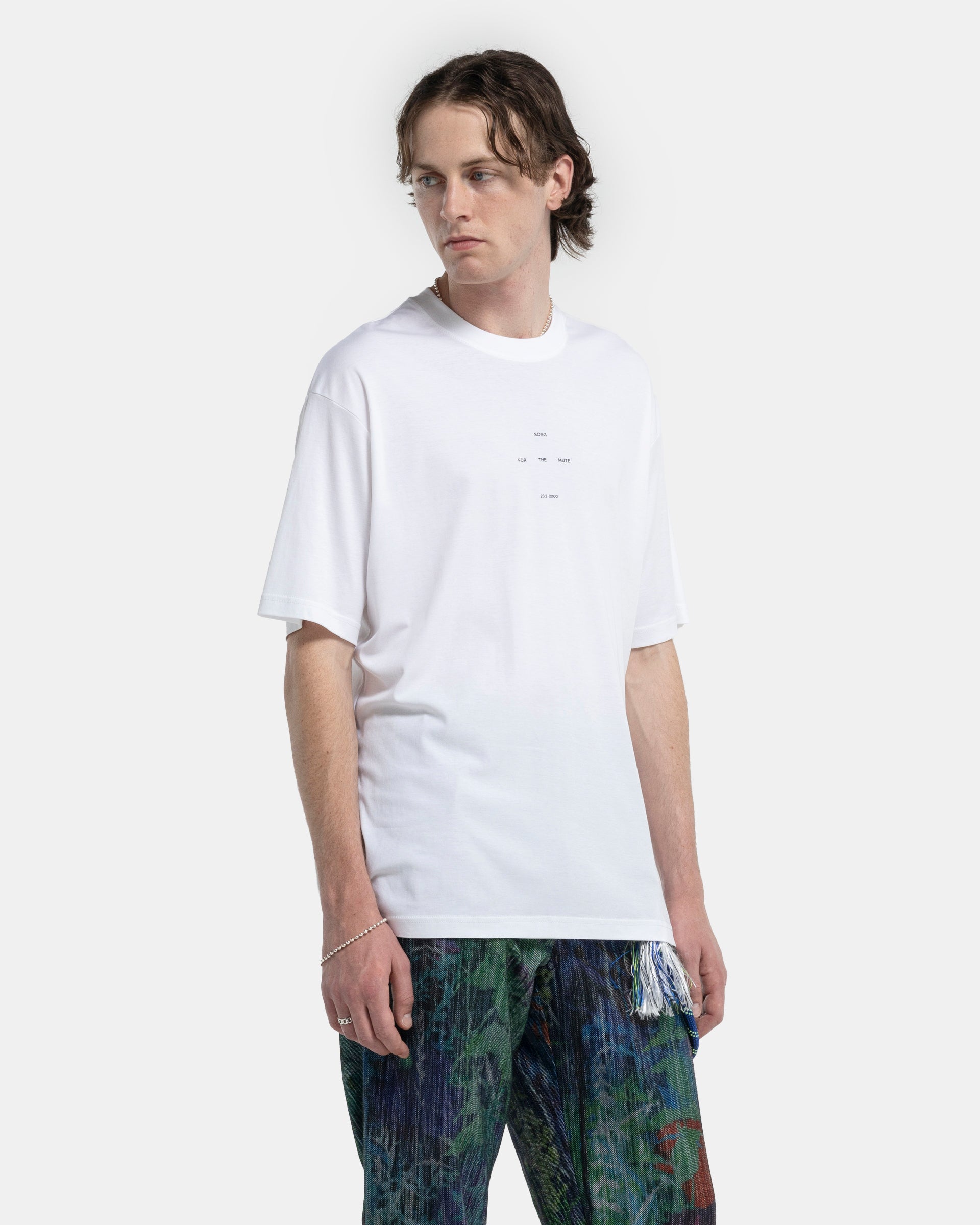 "Logo" Oversized T-Shirt in White