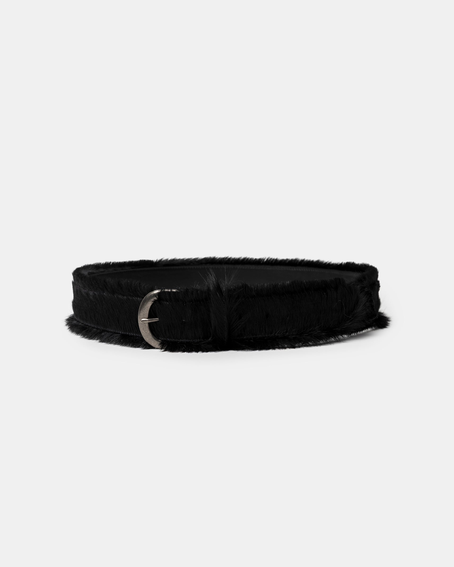 Mohair Belt in Black
