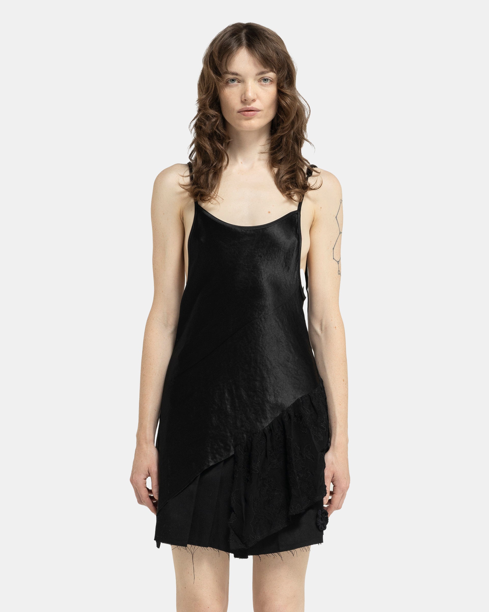 Song for the Mute Bias Slip Top in Black