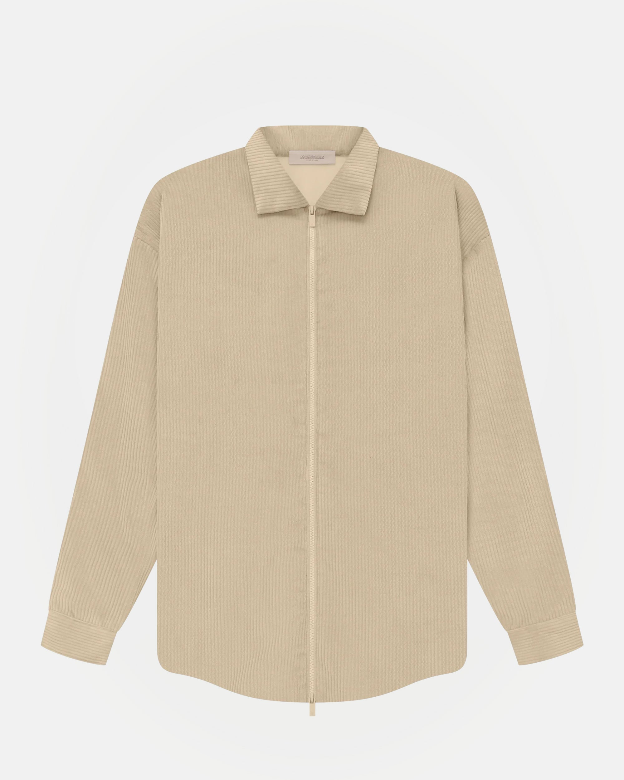 Corduroy Shirt Jacket in Sand