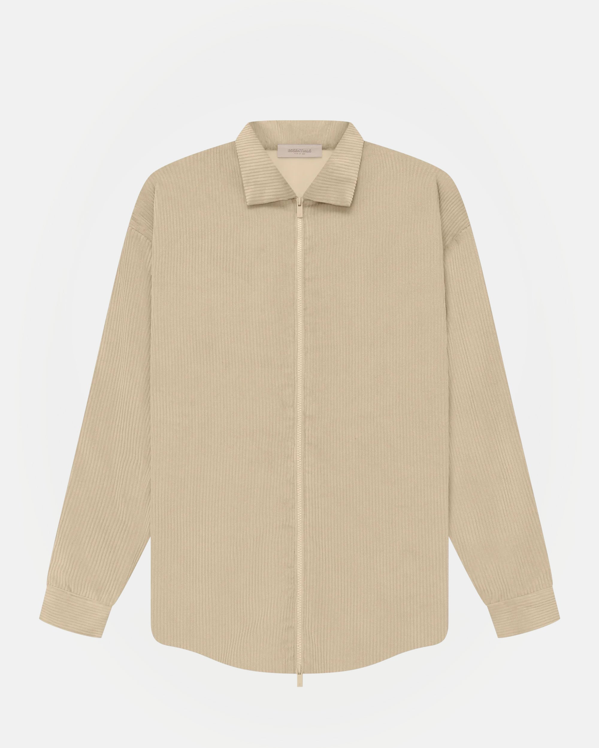 Corduroy Shirt Jacket in Sand