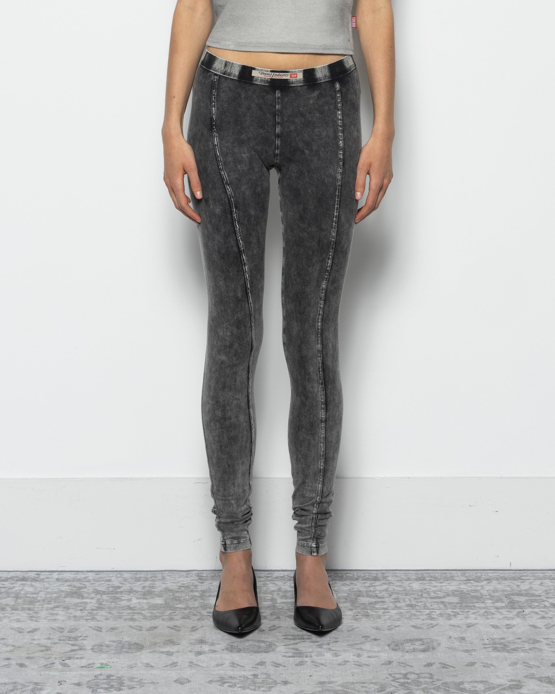 ATHENA Leggings in Black Denim Effect