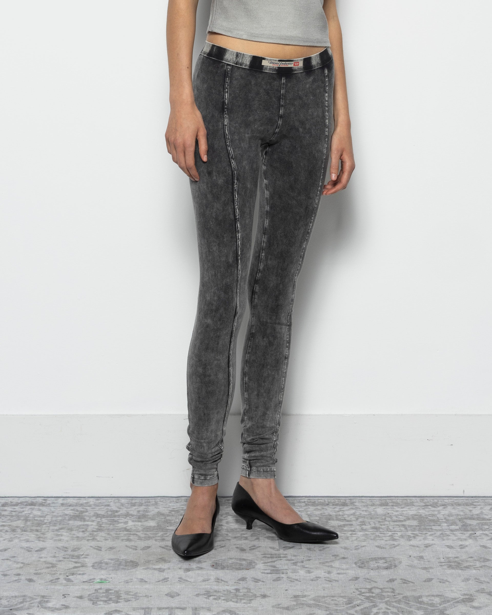 ATHENA Leggings in Black Denim Effect