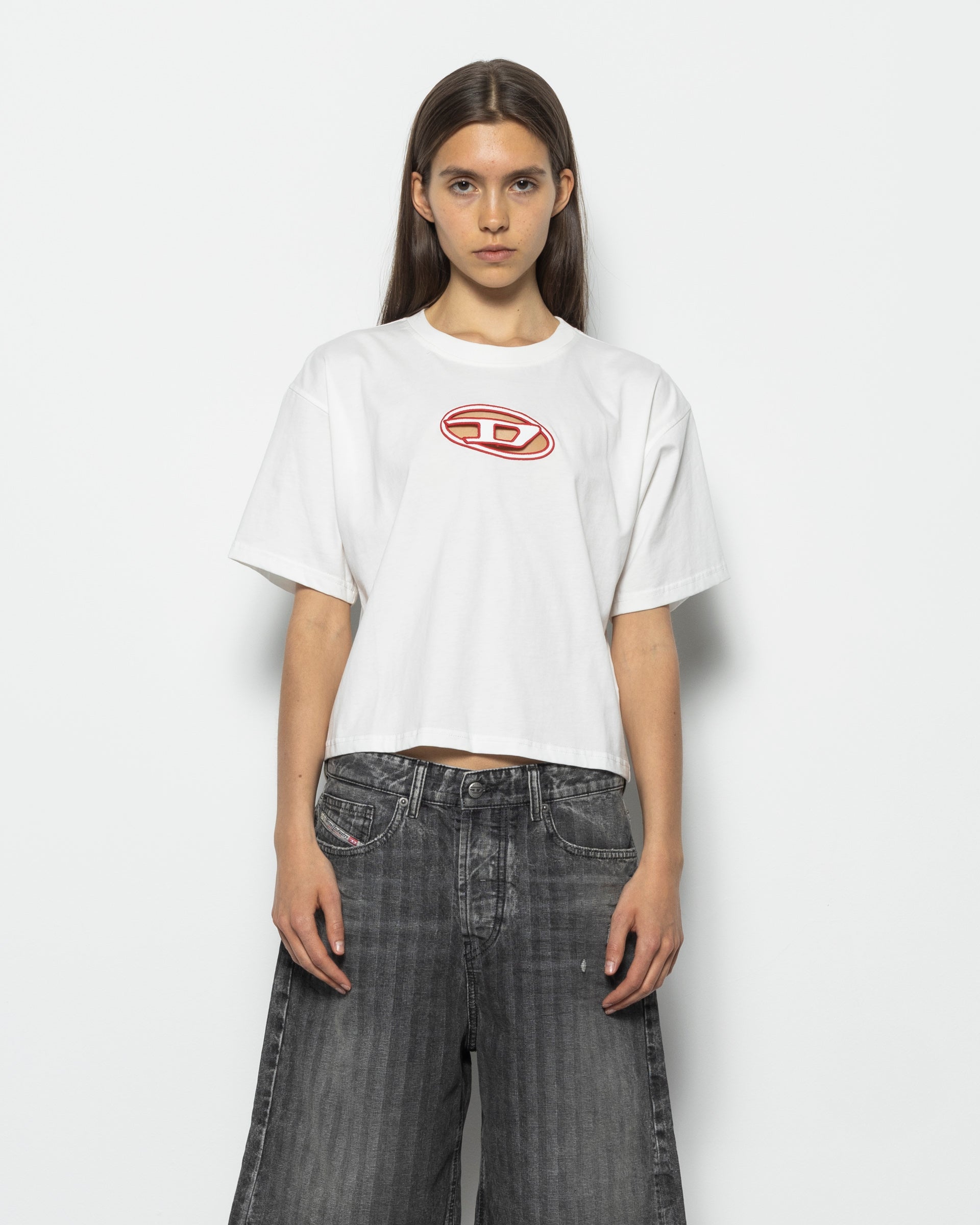 T-BUXT Cropped T-Shirt in White