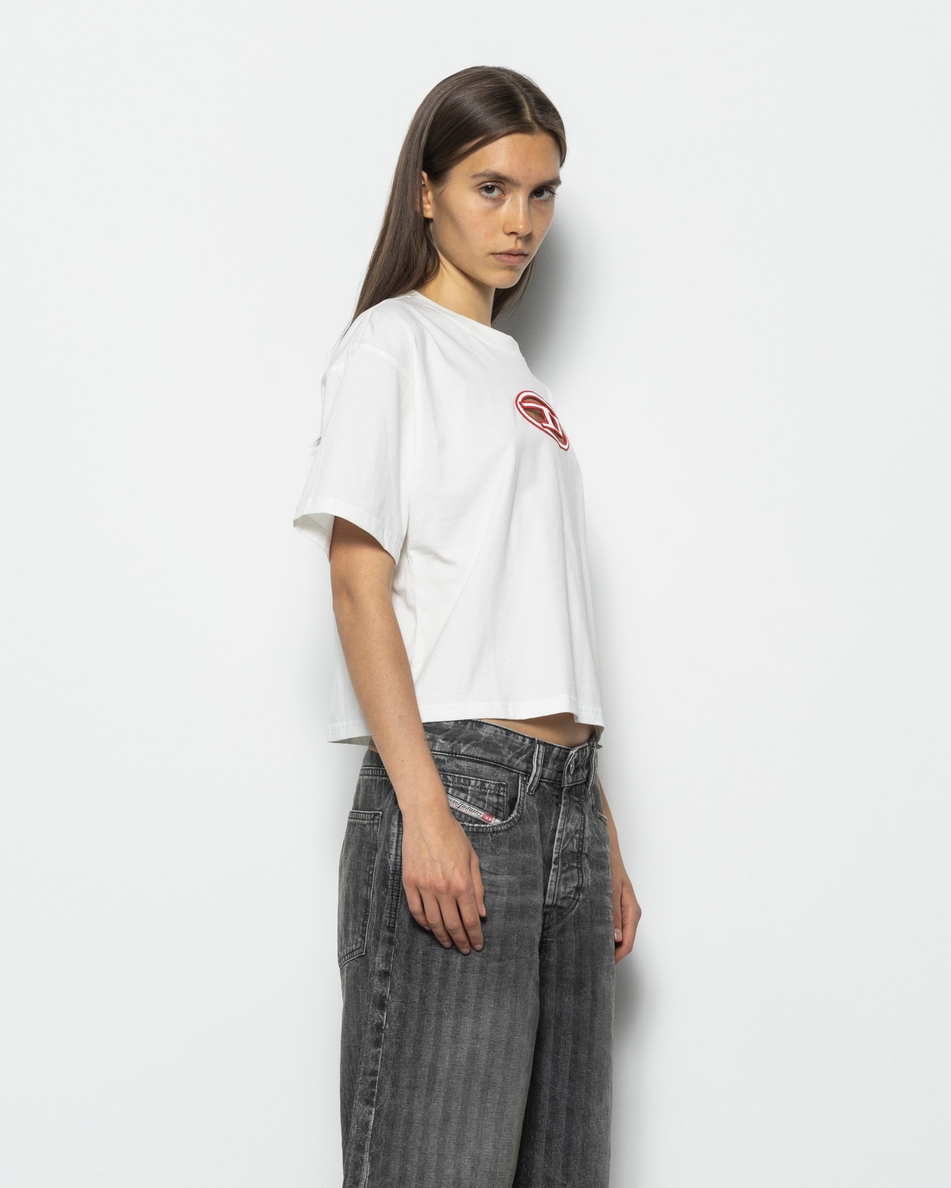 T-BUXT Cropped T-Shirt in White