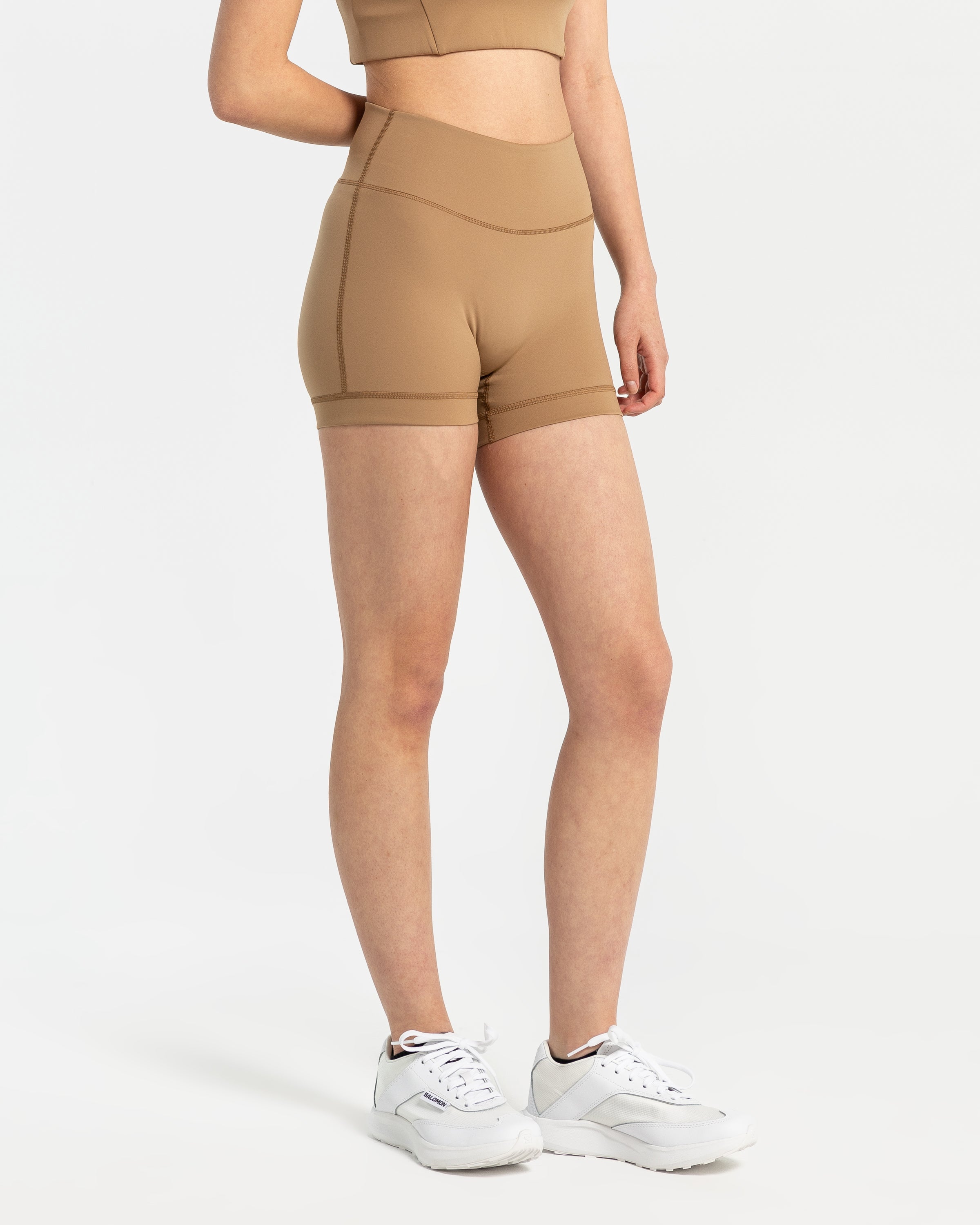 Shala Yoga Short Tights in Sand