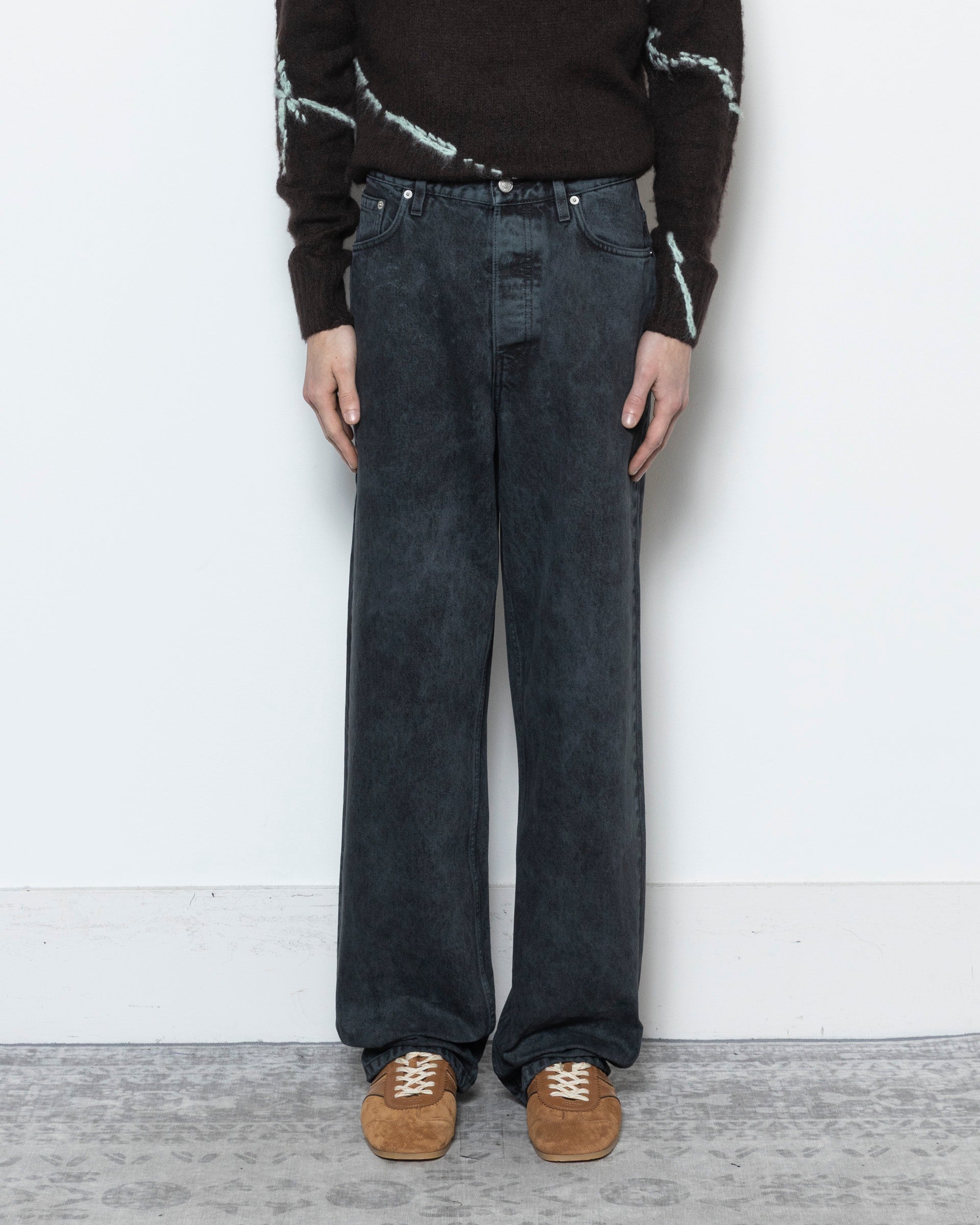 Pine Denim Pants in Petrol