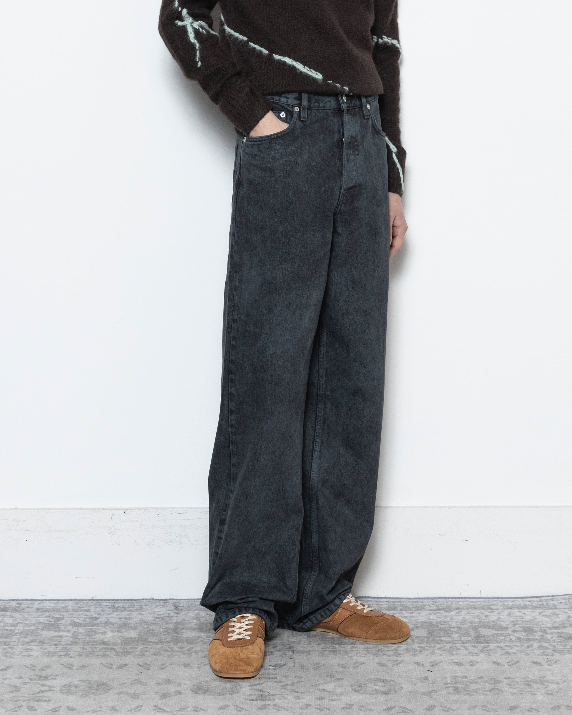 Pine Denim Pants in Petrol