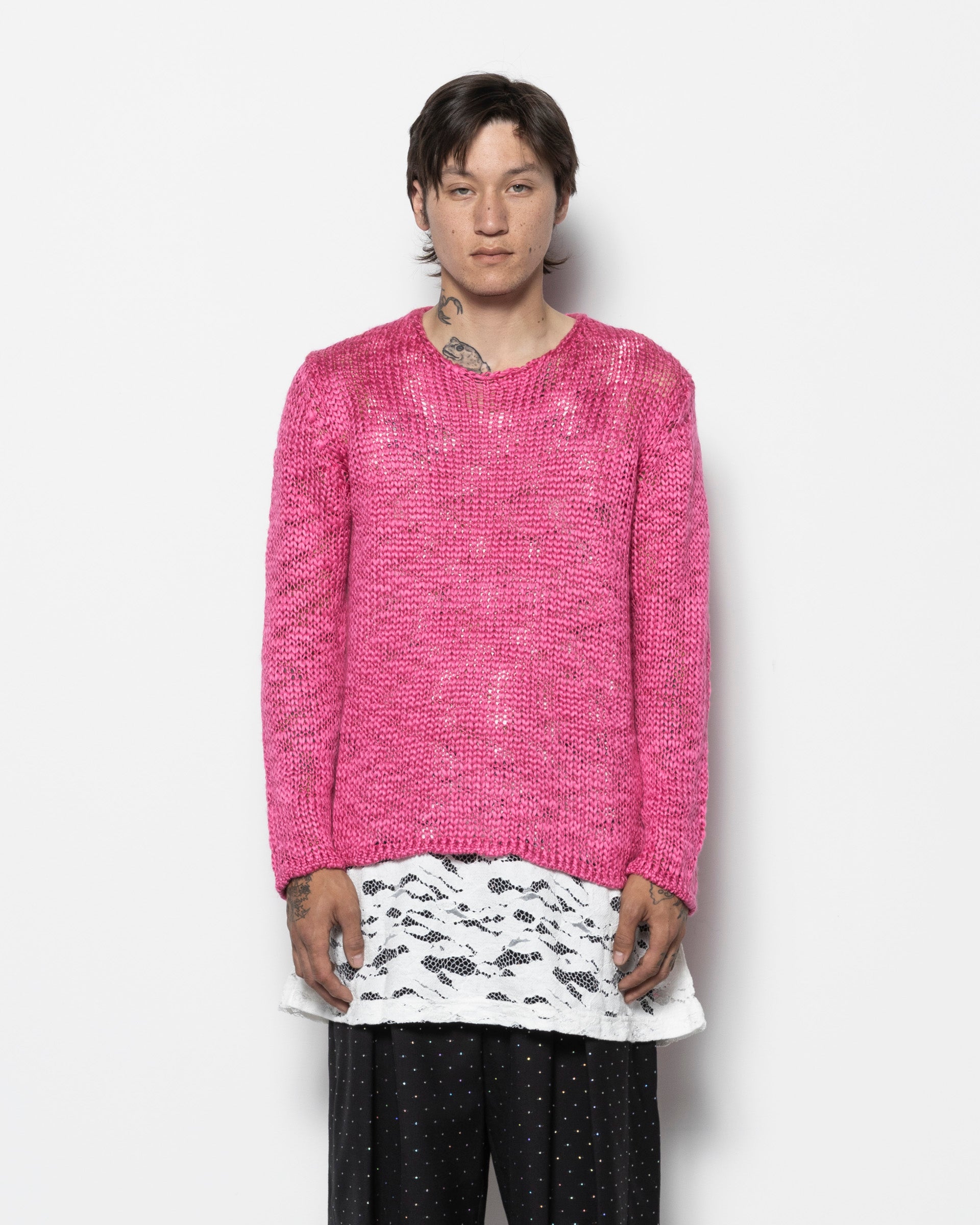 Droptail Sweater in Pink