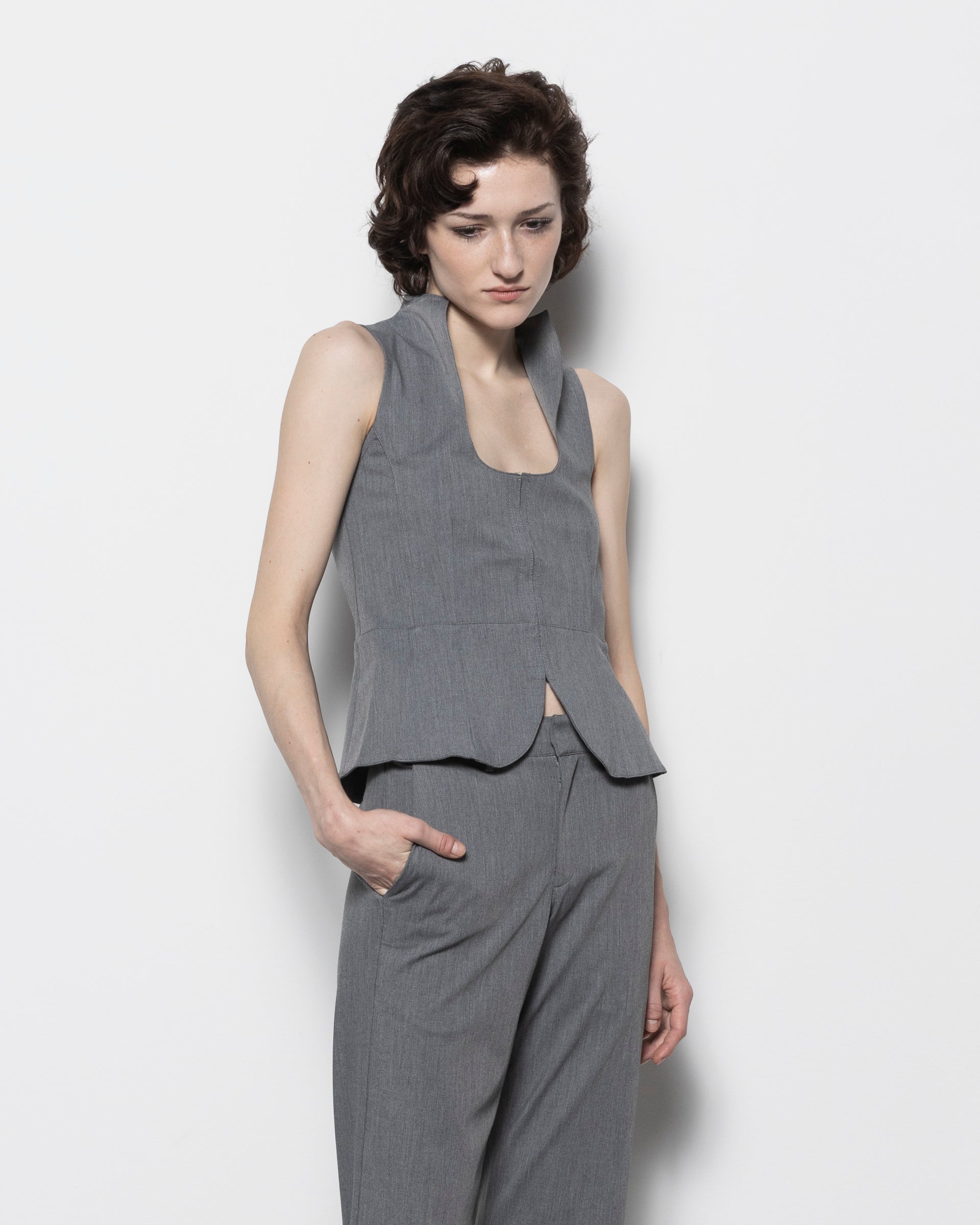 Amor Top in Grey