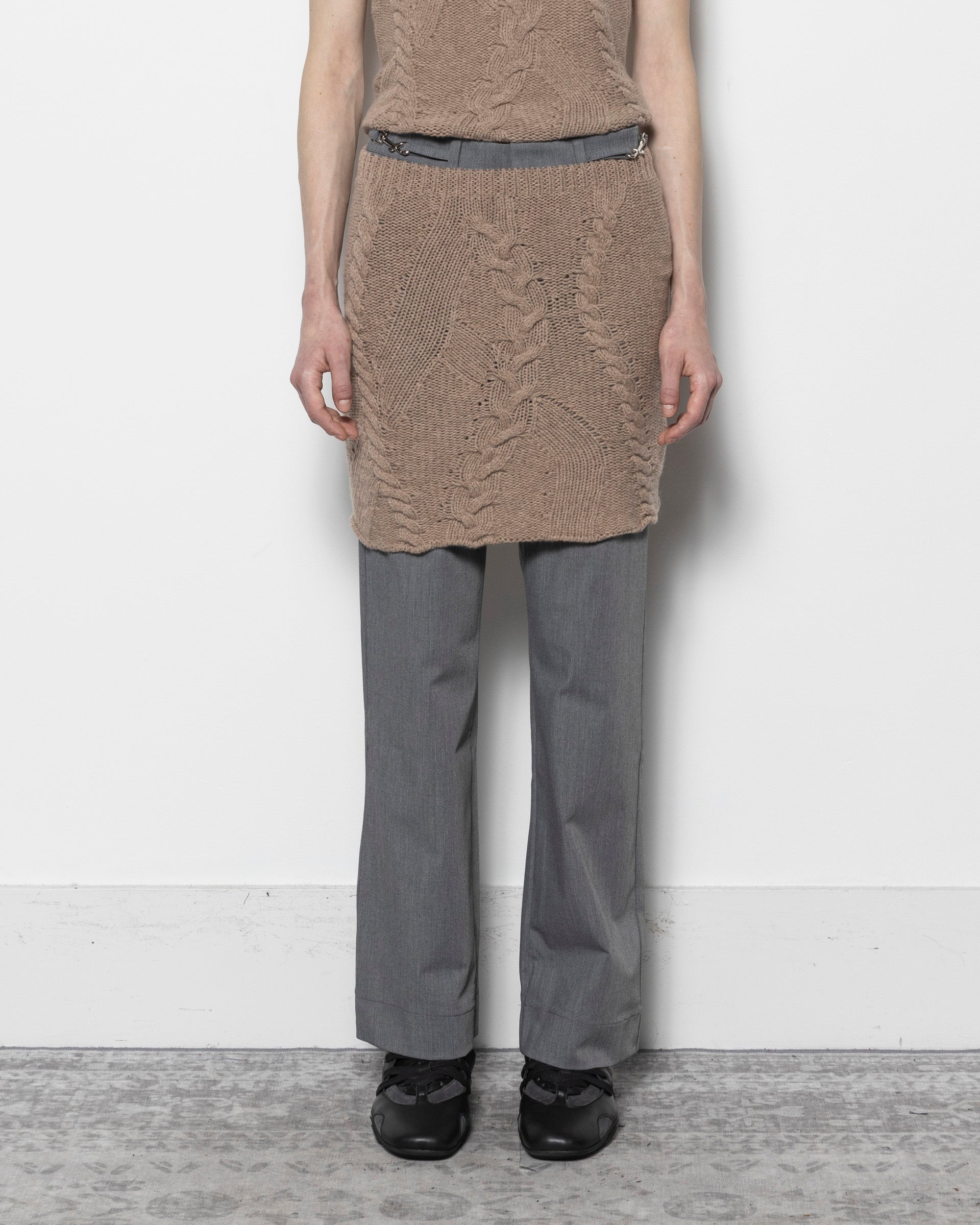 Julita Midi Skirt in Beige