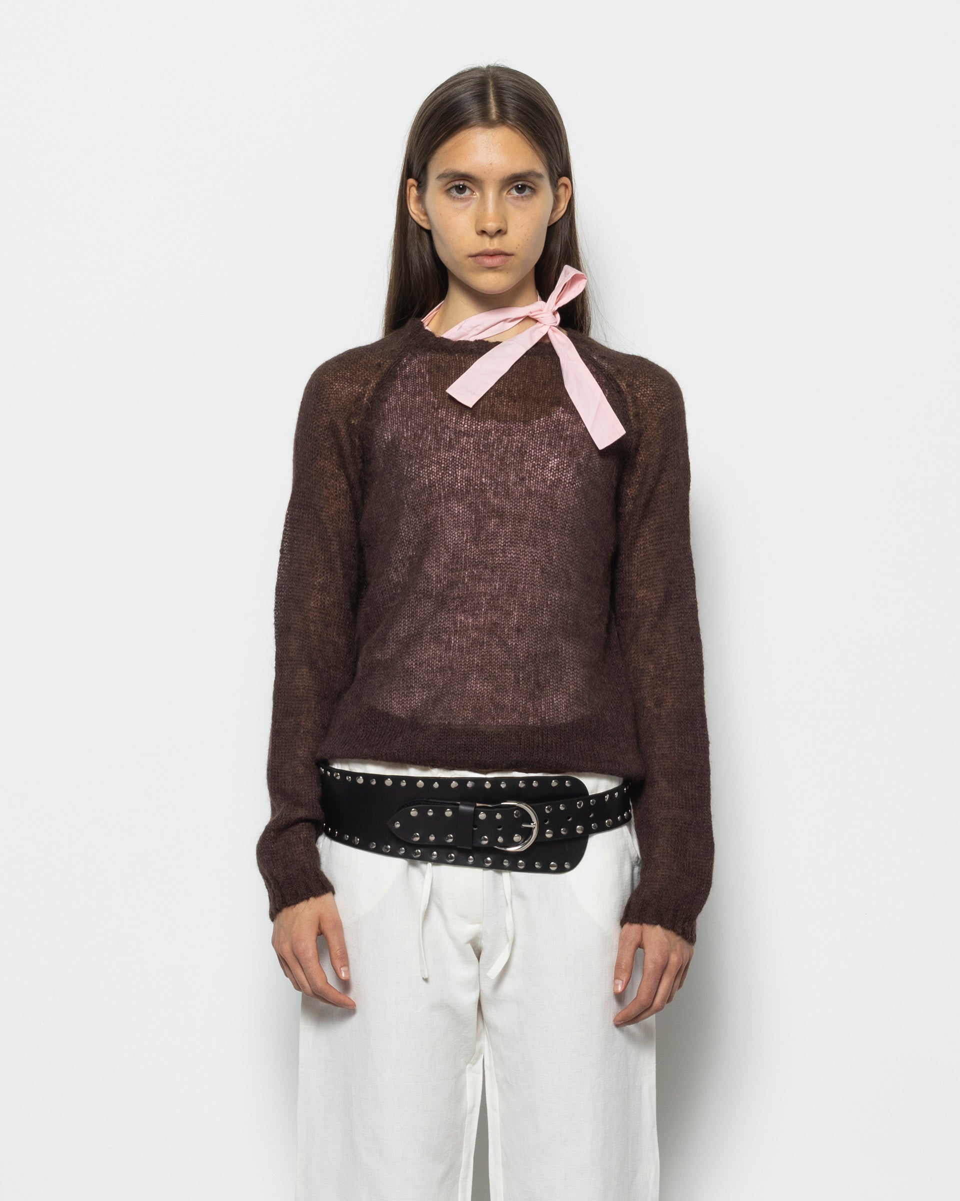 Kiss Jumper in Brown