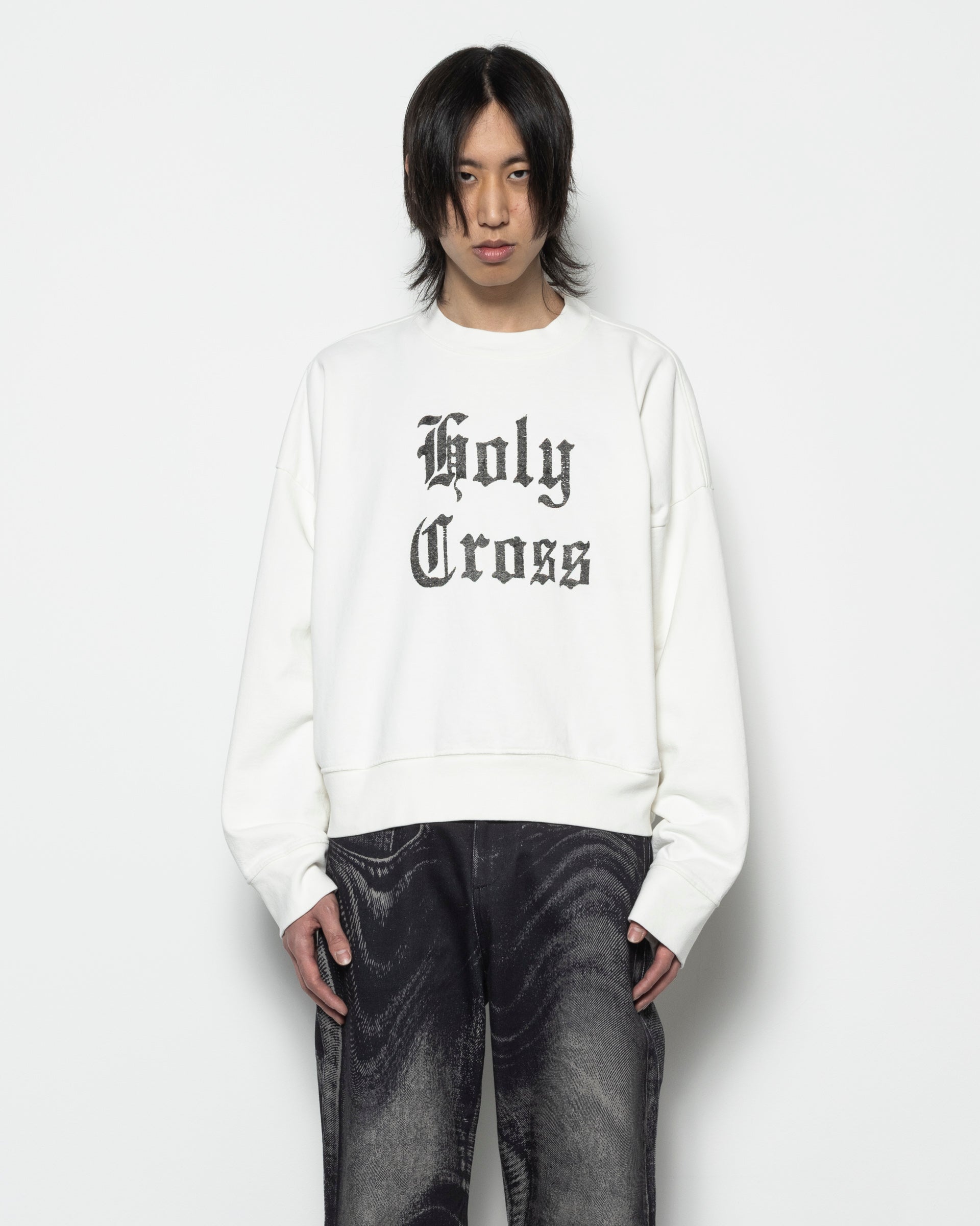 Holy Cross Crewneck in Off-White