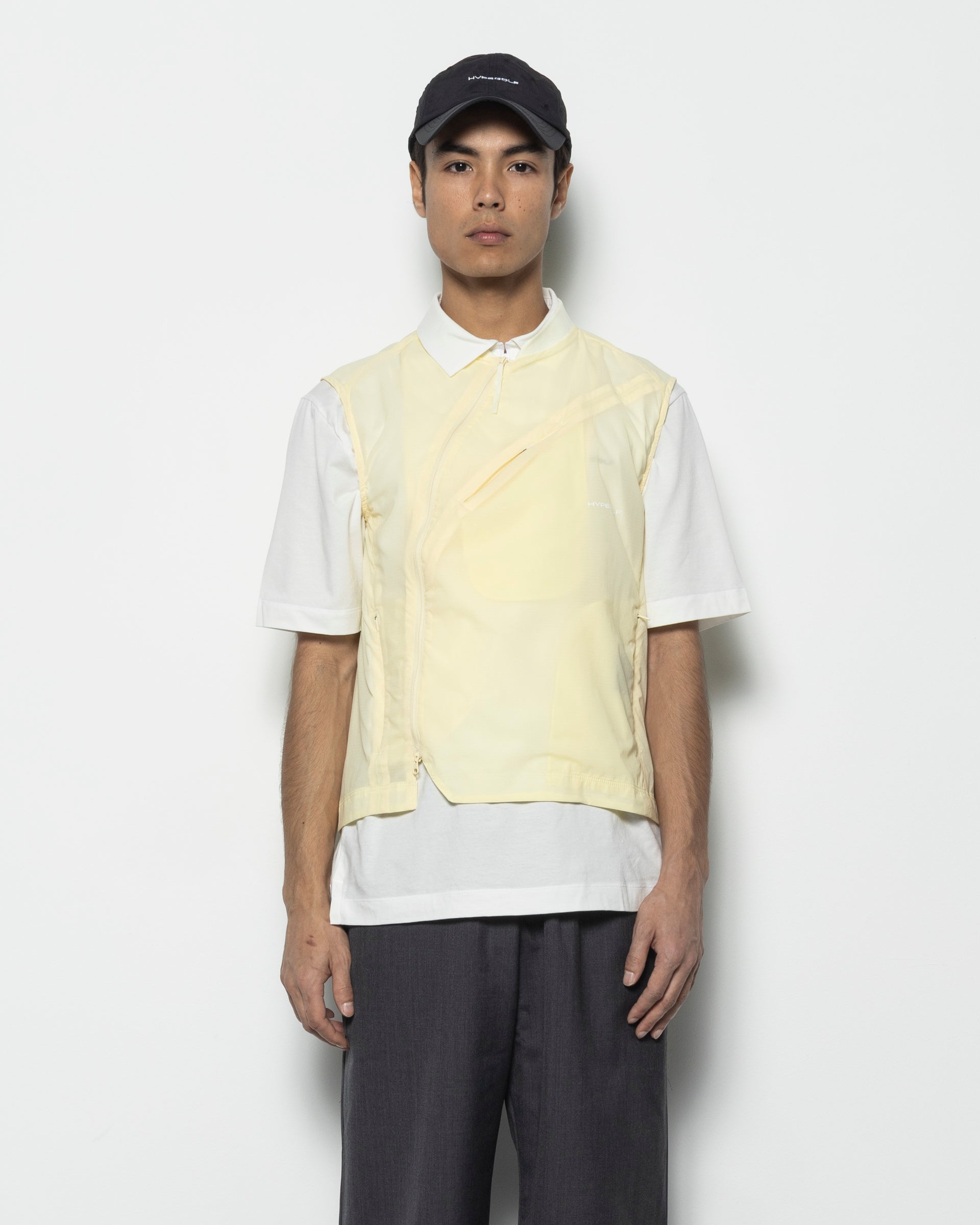 PAF Asymmetric Diagonal Vest in Lime