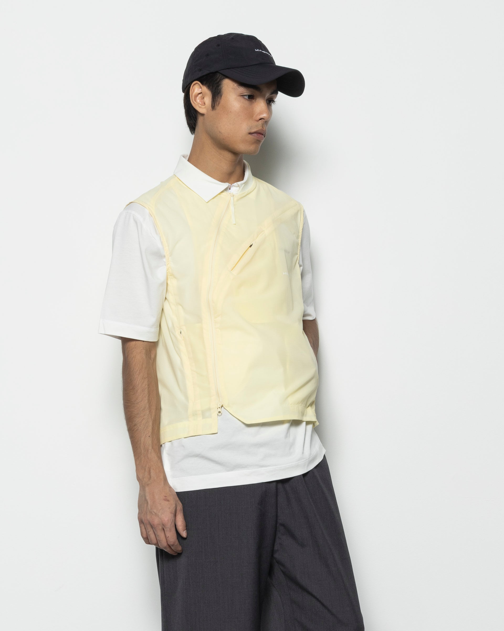 PAF Asymmetric Diagonal Vest in Lime