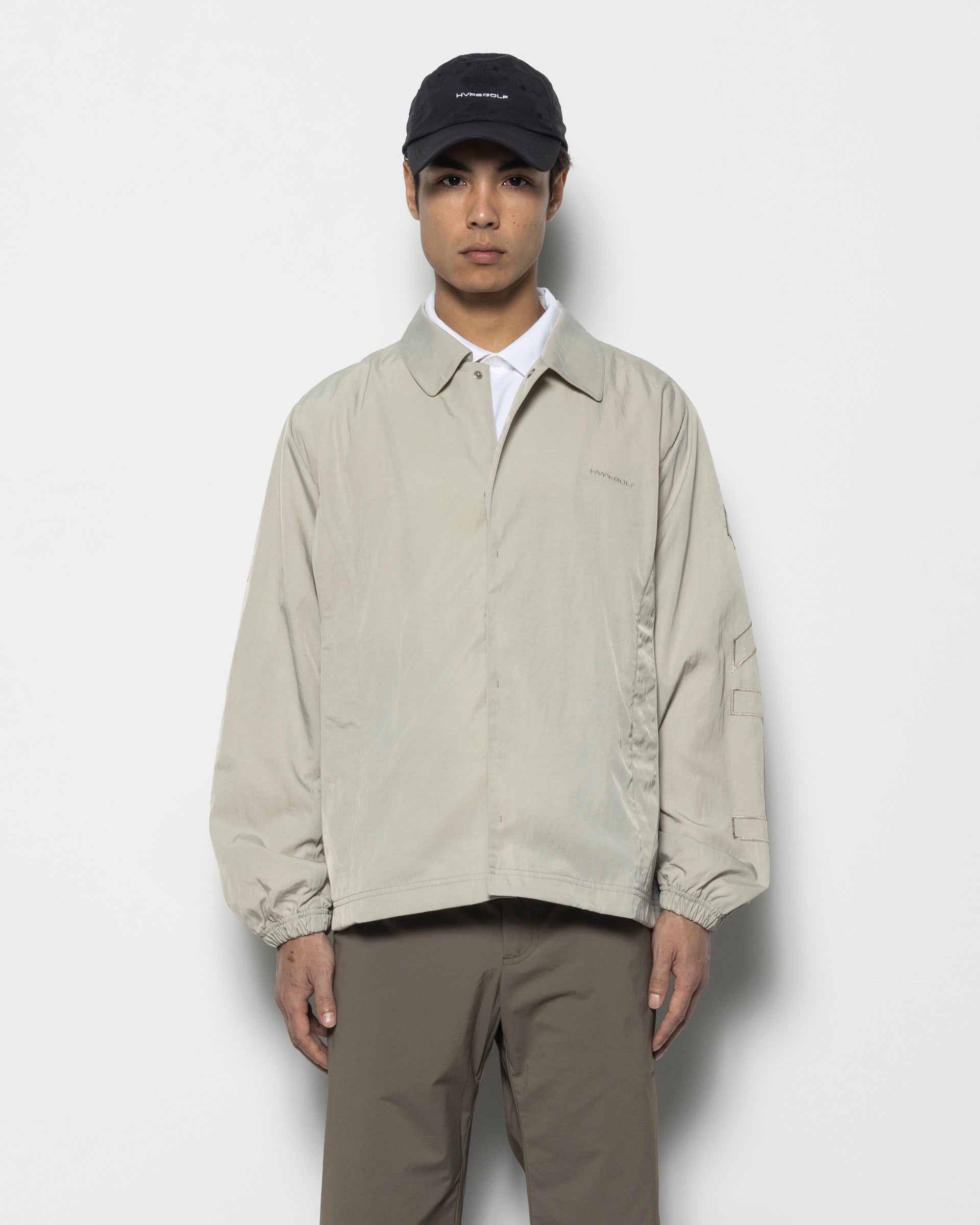 PAF Back Logo Woven Jacket in Sand
