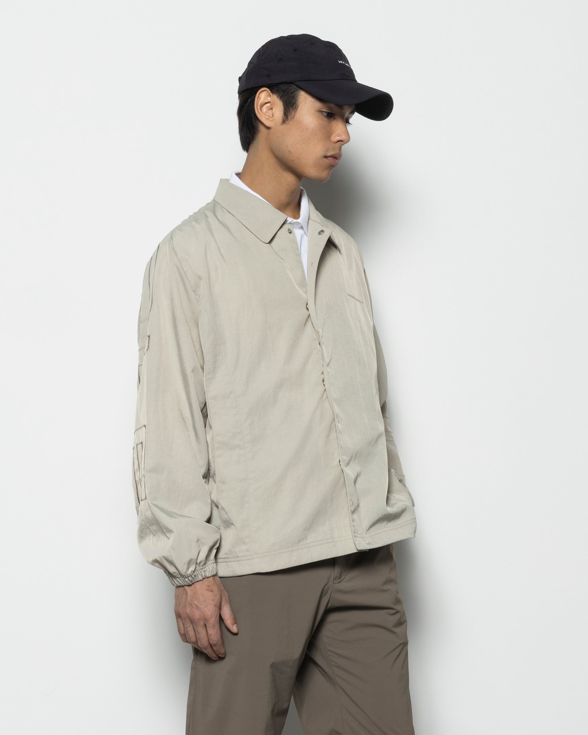 PAF Back Logo Woven Jacket in Sand