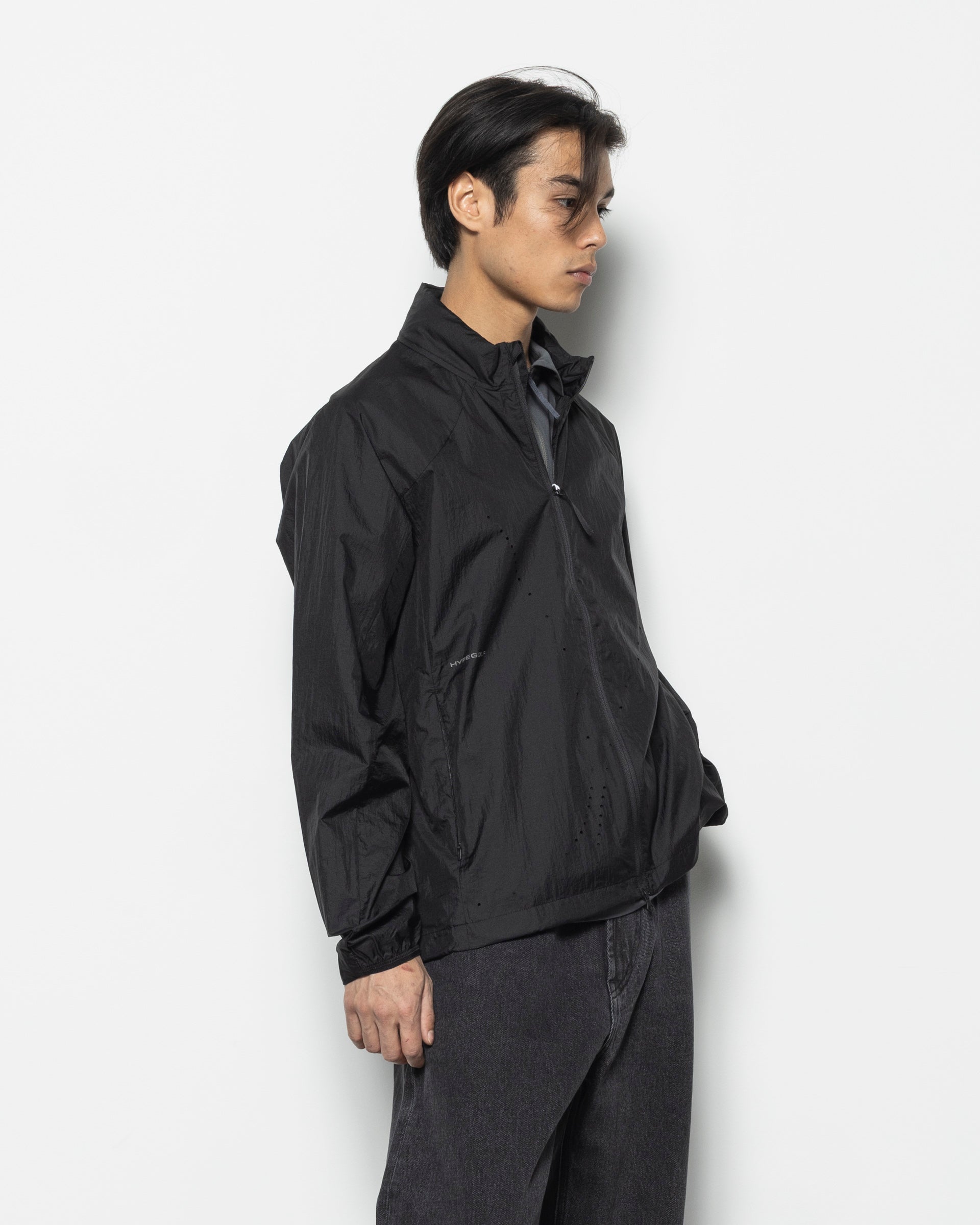 PAF Perforated Windbreaker in Black