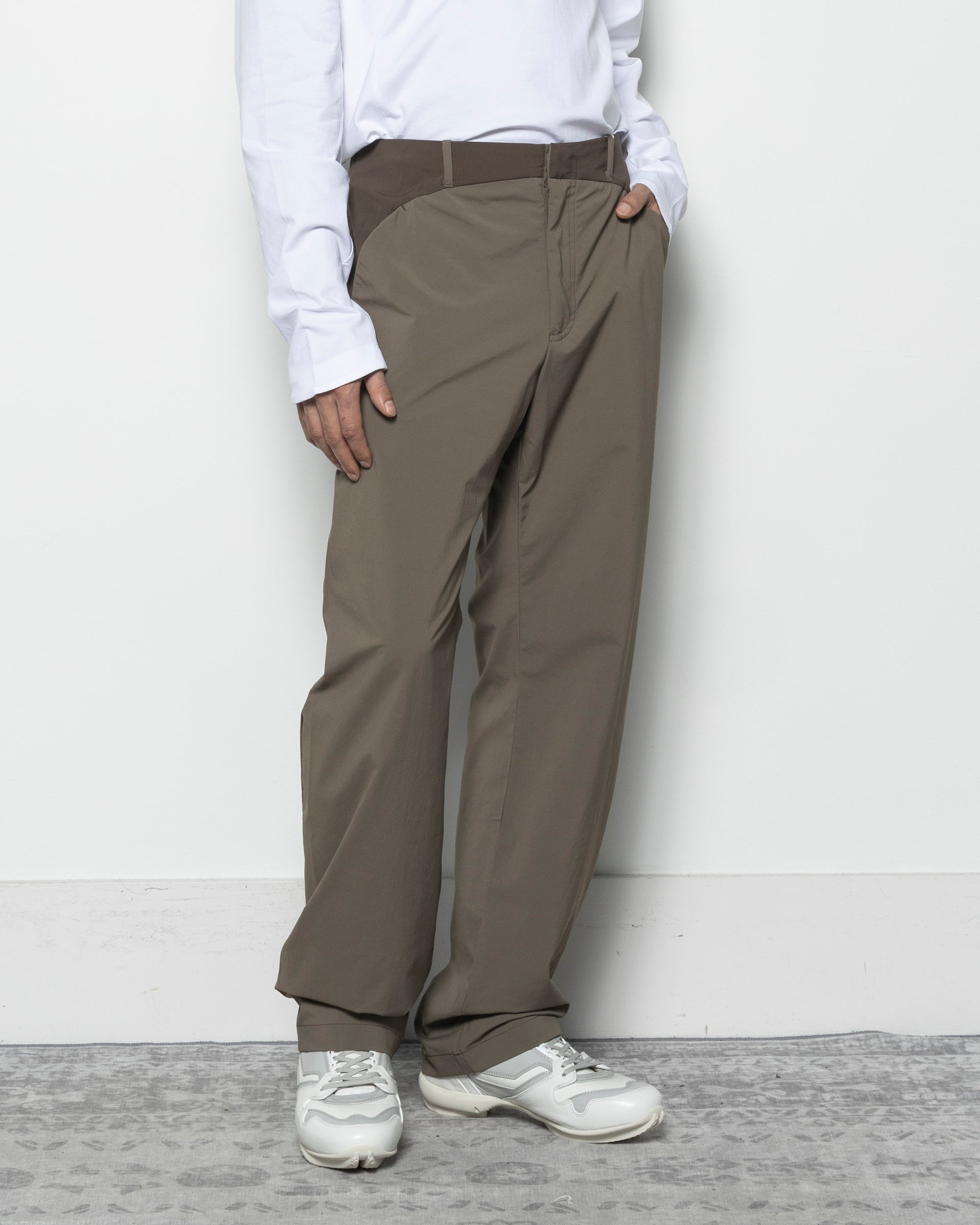 PAF Woven Straight Pants in Brown