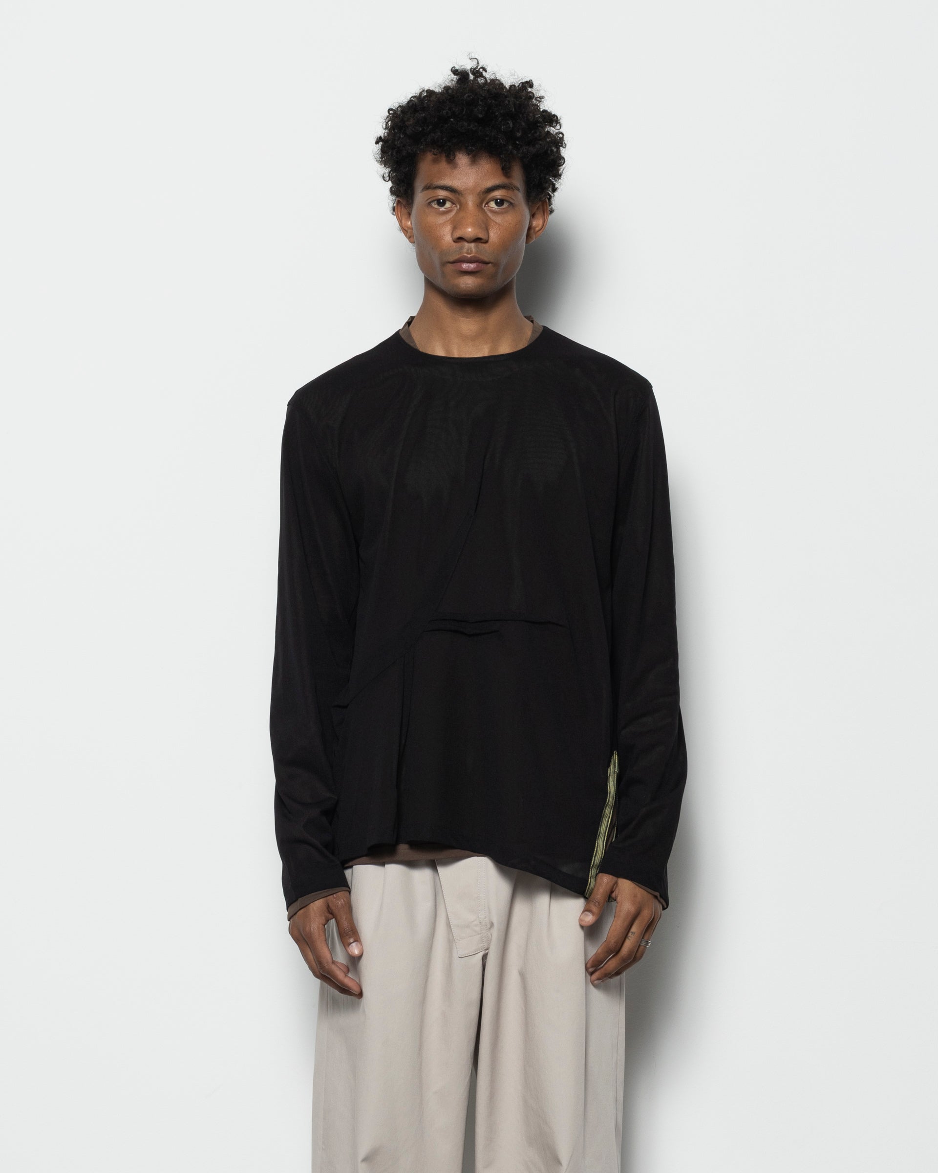 Inex Mesh Top in Brown/Black