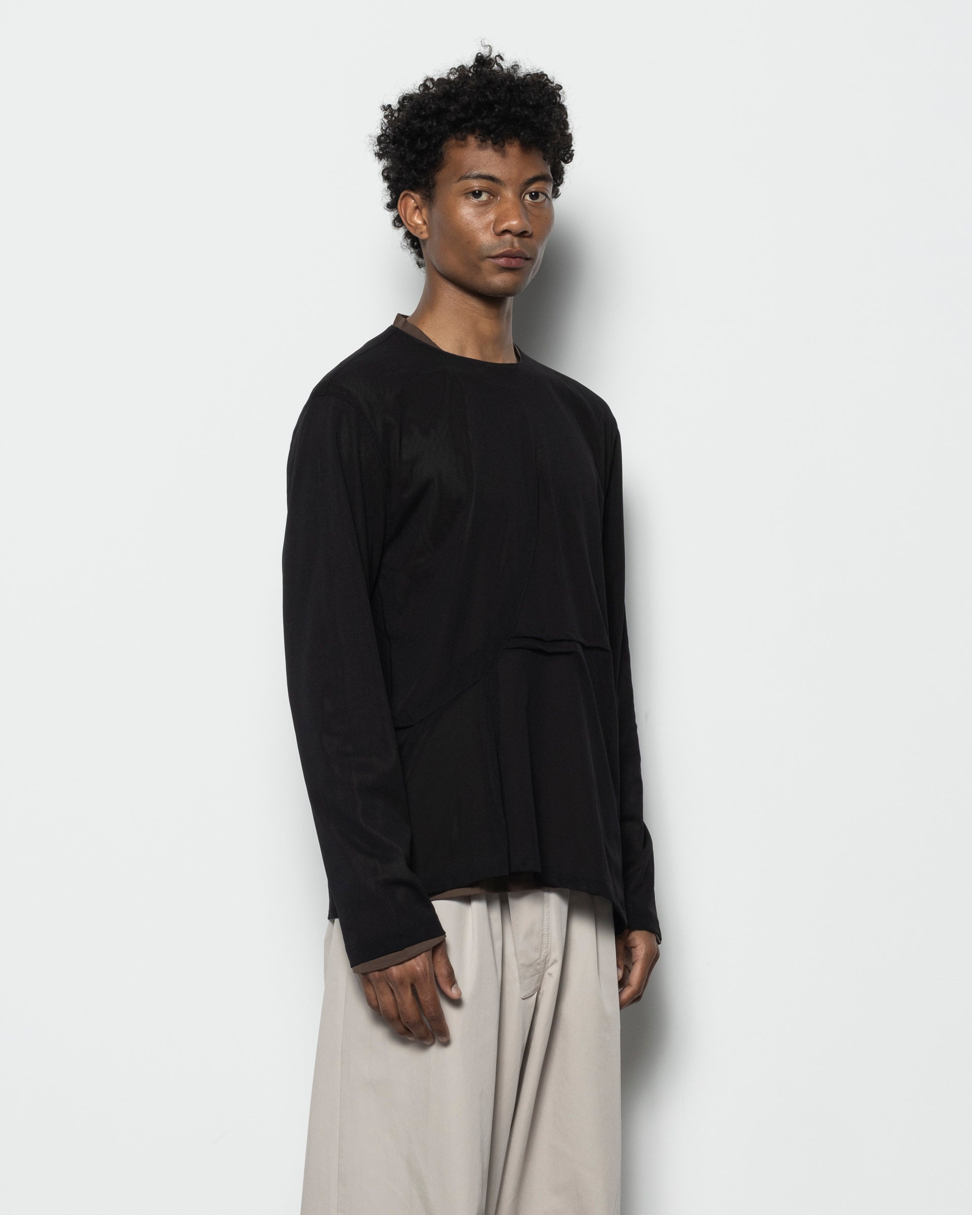 Inex Mesh Top in Brown/Black