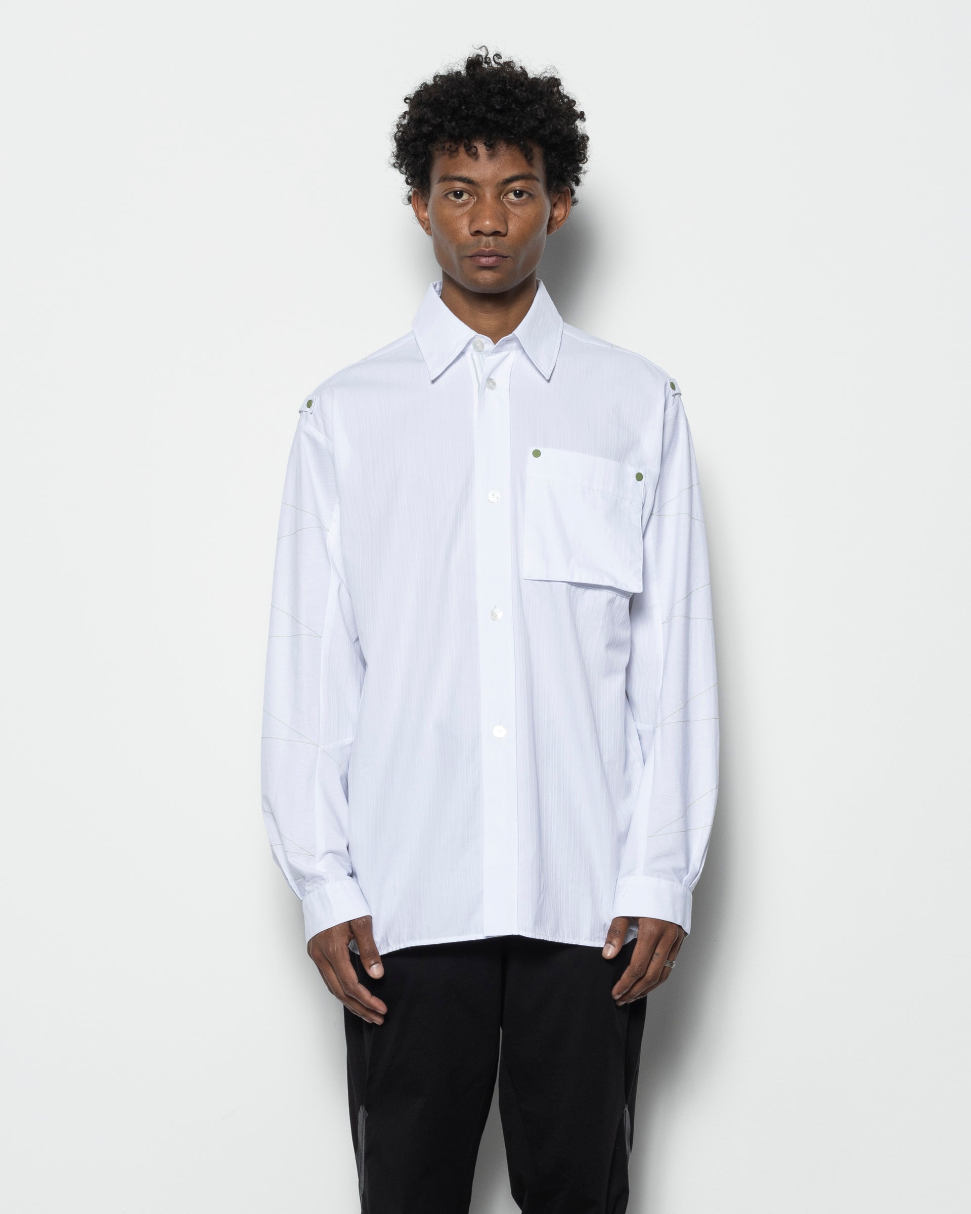 Solva Shirt in White Stripes