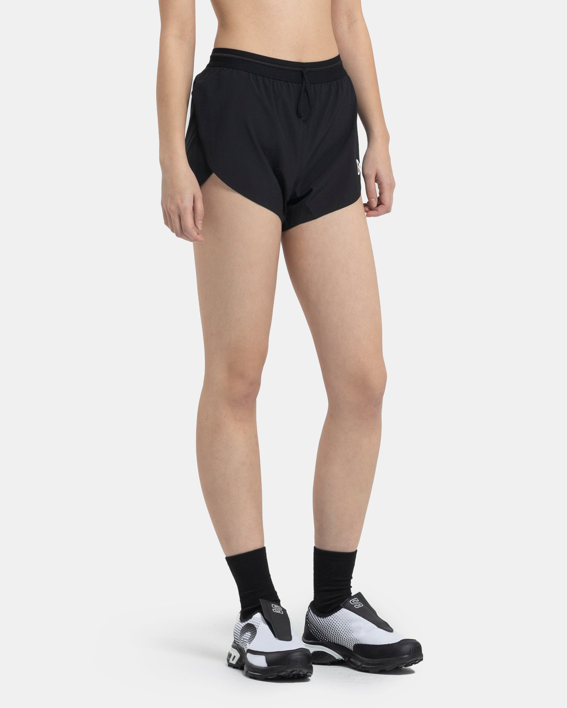 3 Inch Split Shorts in Black