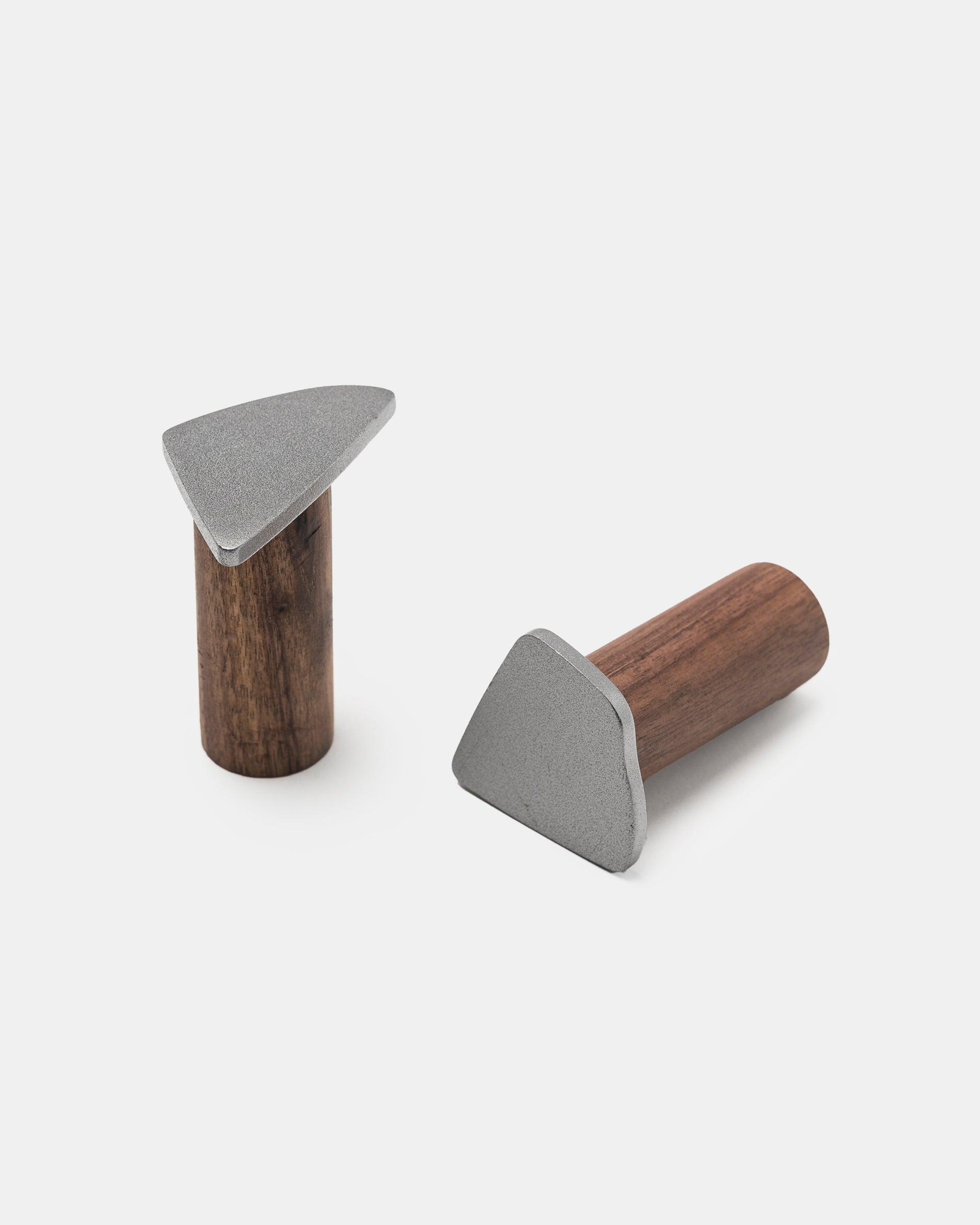 Industrial Wall Hooks in Brushed Silver