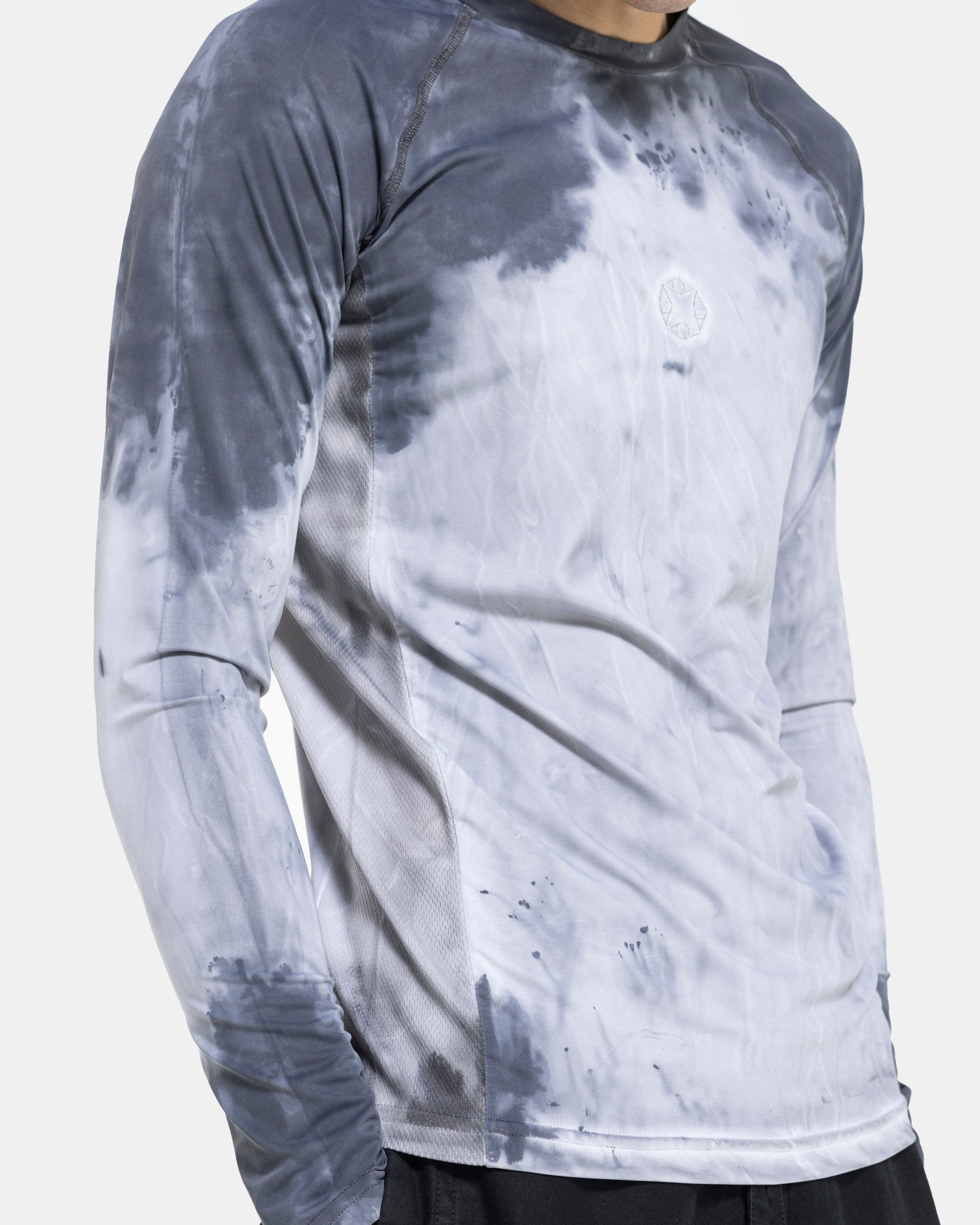 Treated Long Sleeve T-Shirt in Grey
