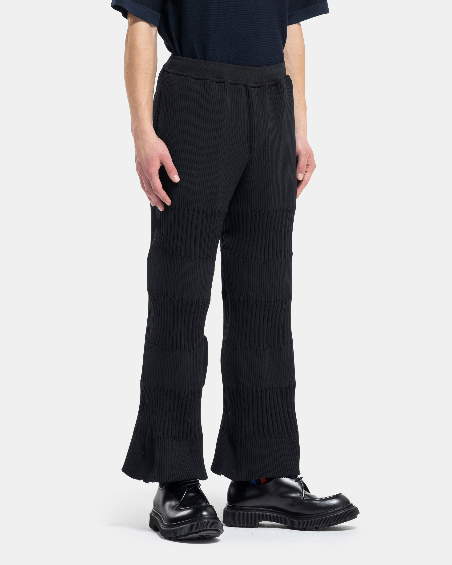 CFCL Fluted Straight Pants in Black
