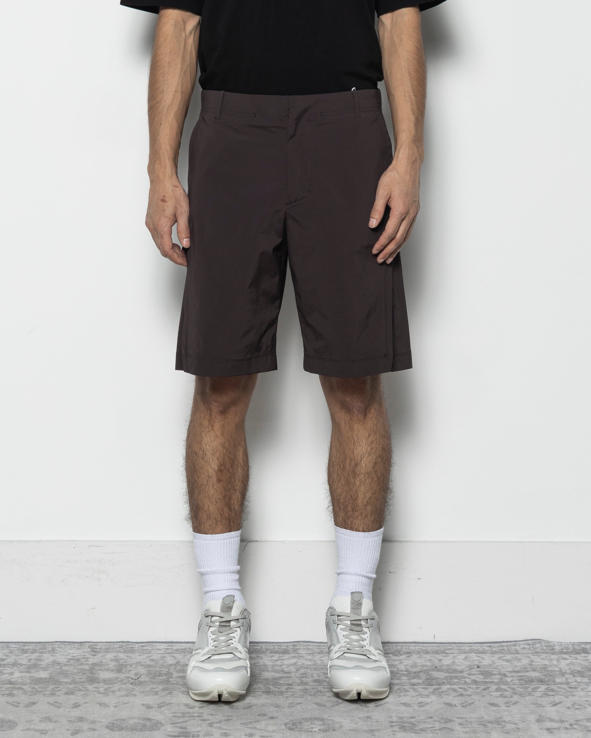 PAF Woven Vent Shorts in Burgundy