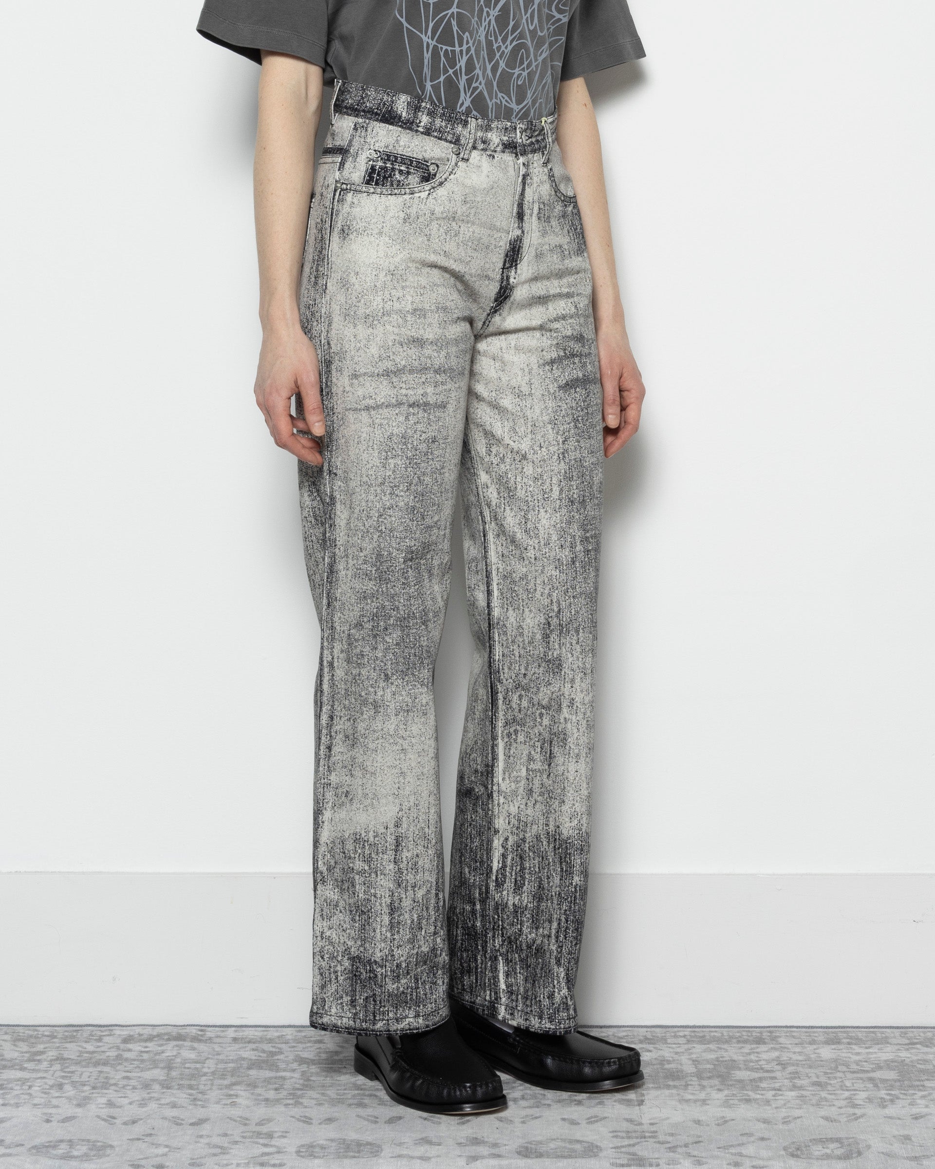 Paint Denim Jeans in Faded Black