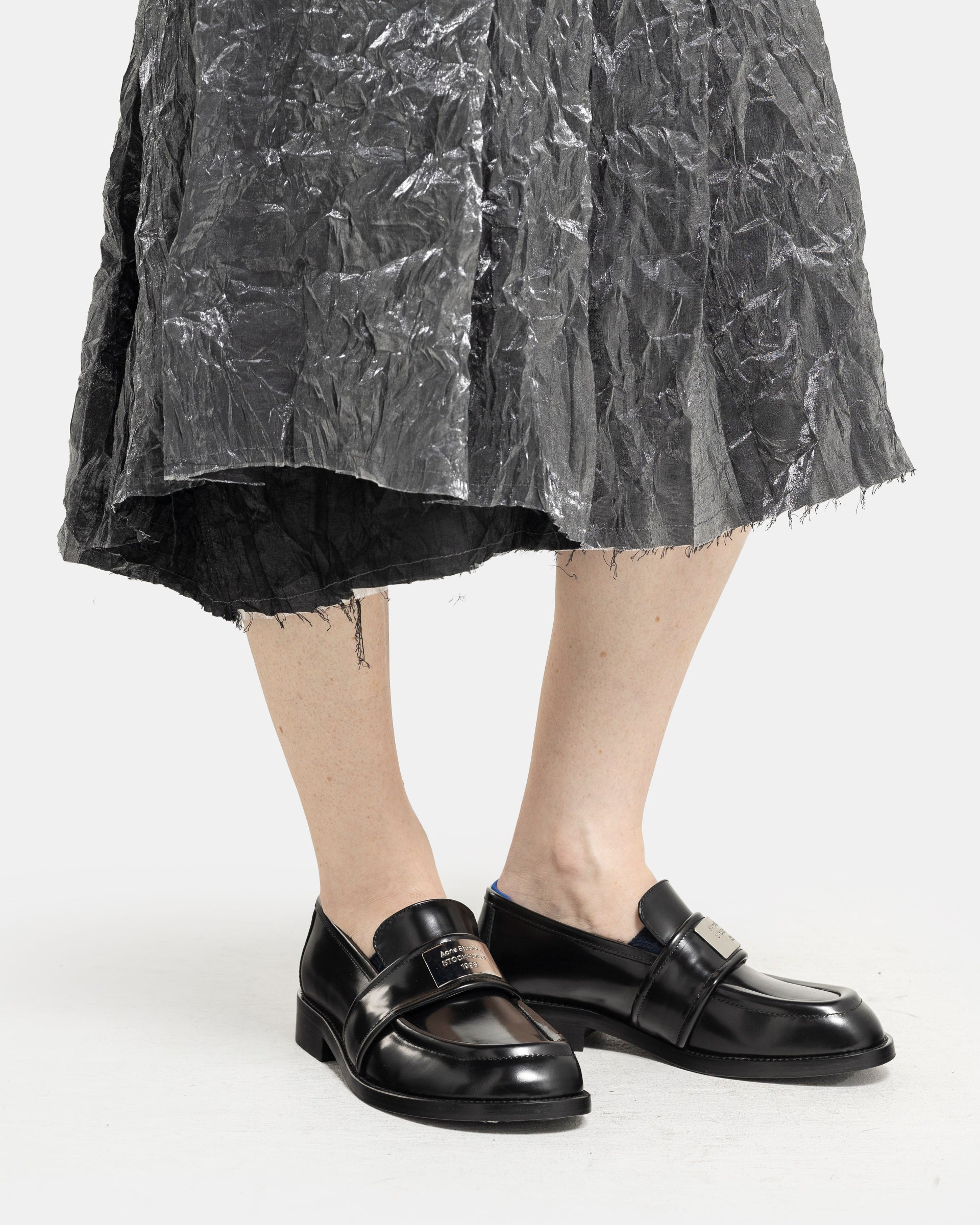 Acne Studios Leather Loafers in Black