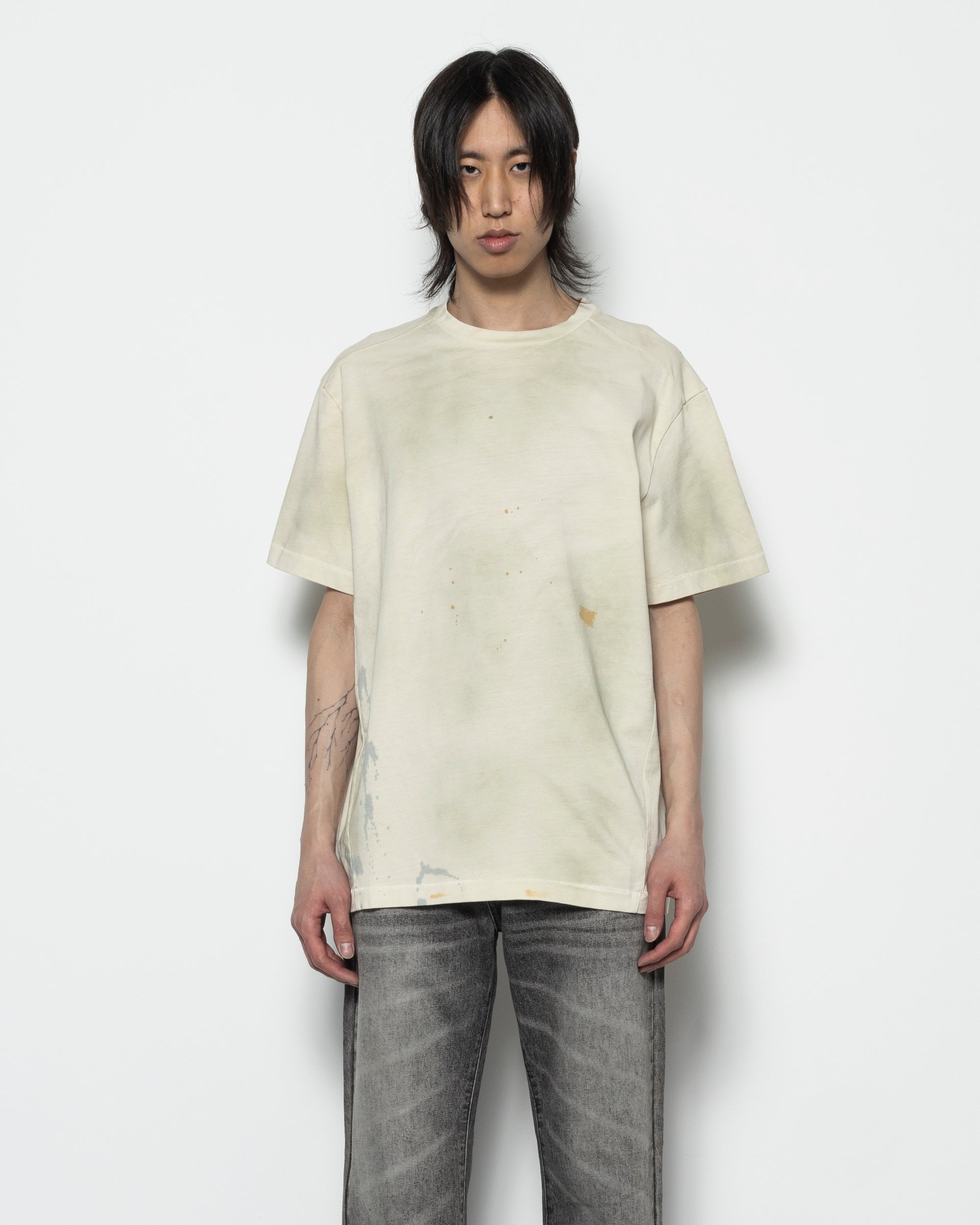 Destroyed Tee in Dusty Beige