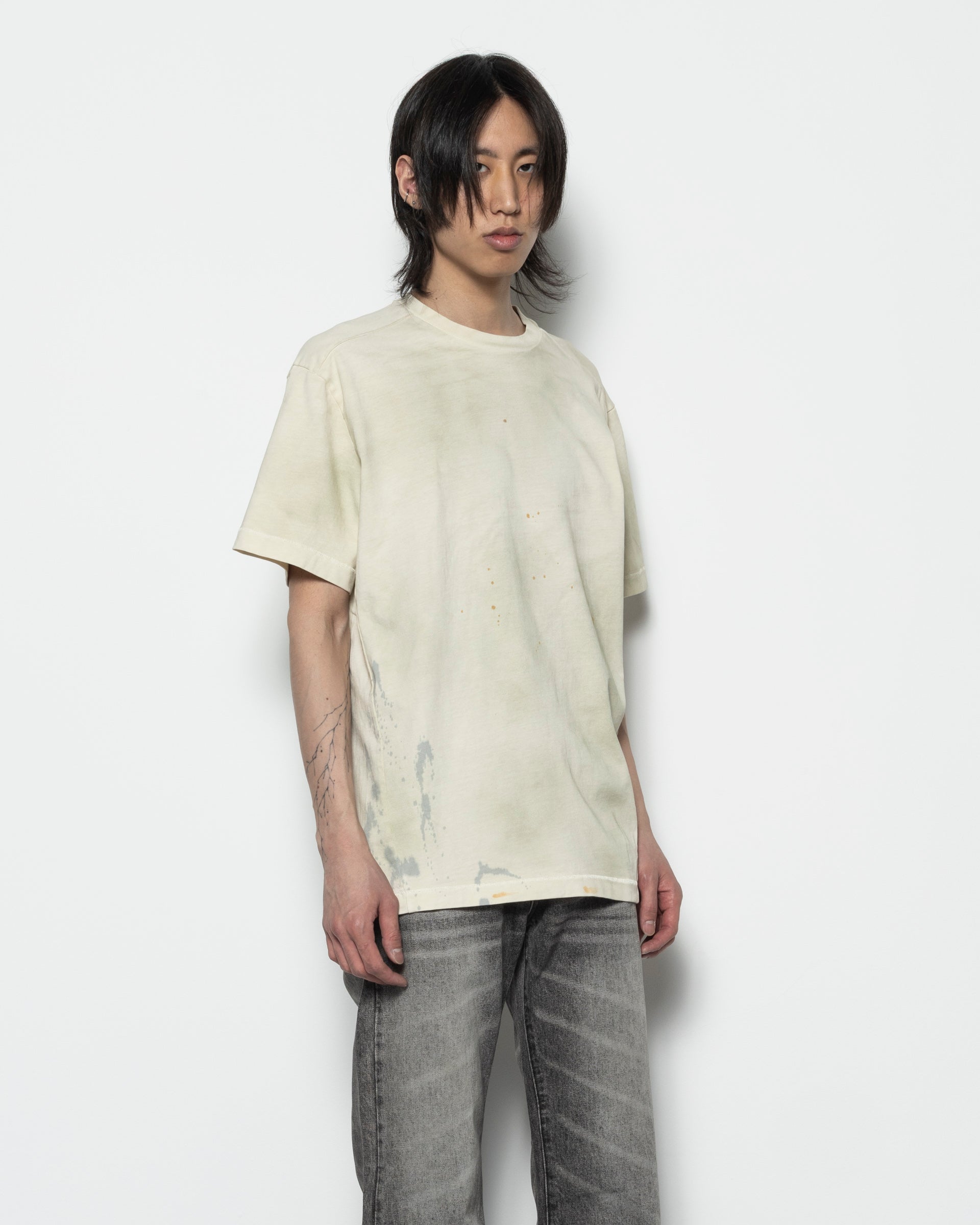 Destroyed Tee in Dusty Beige