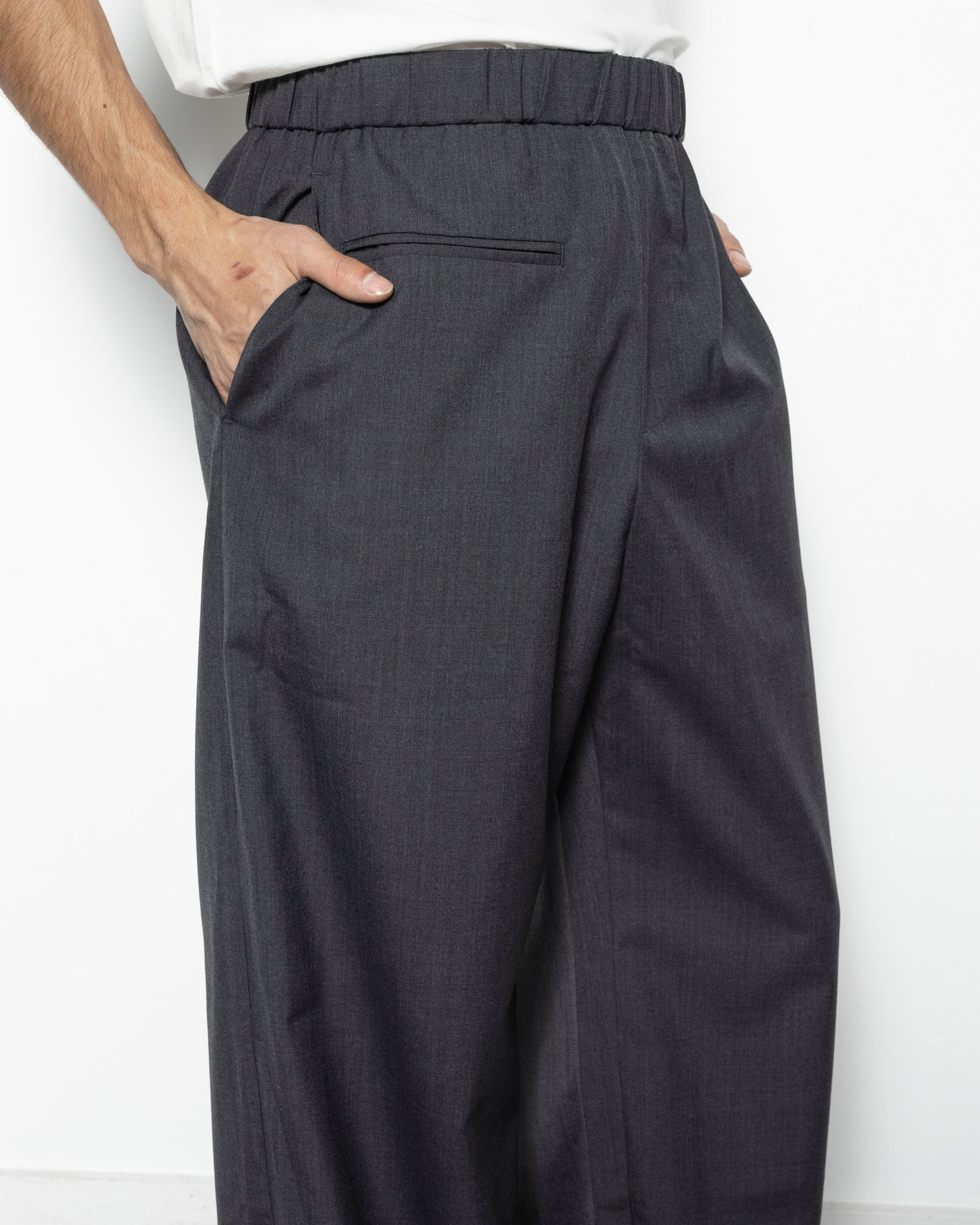 Feather Trousers in Grey