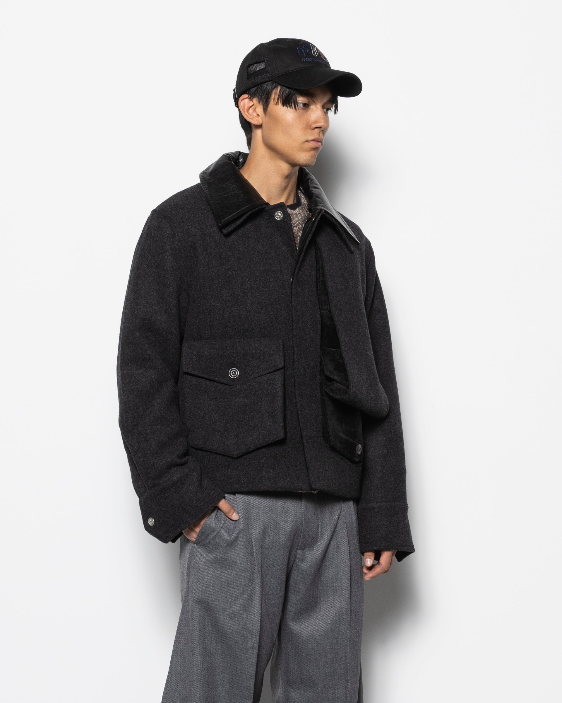 Peeled Off Jacket in Grey