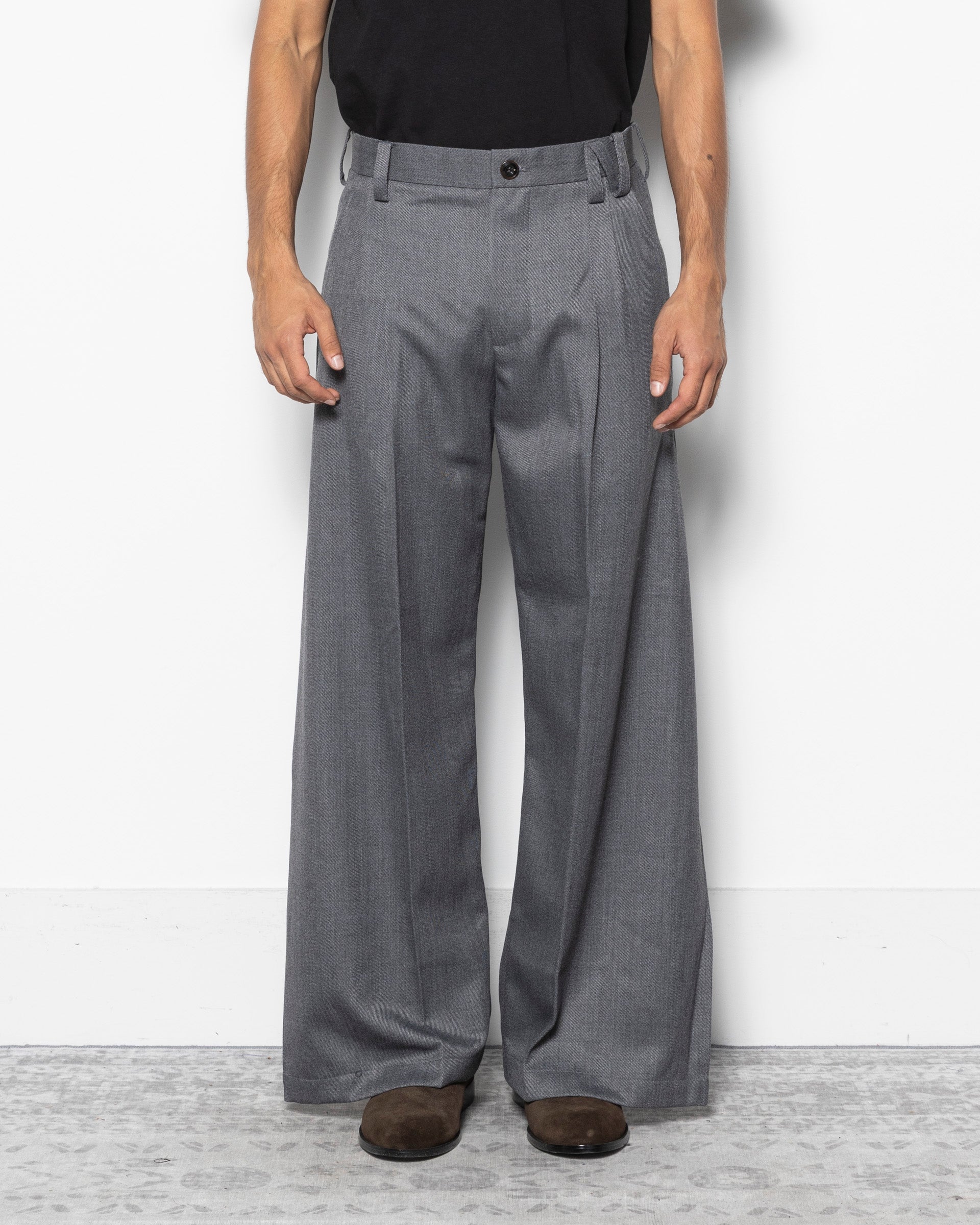 Quill Pen Tailored Trouser in Grey