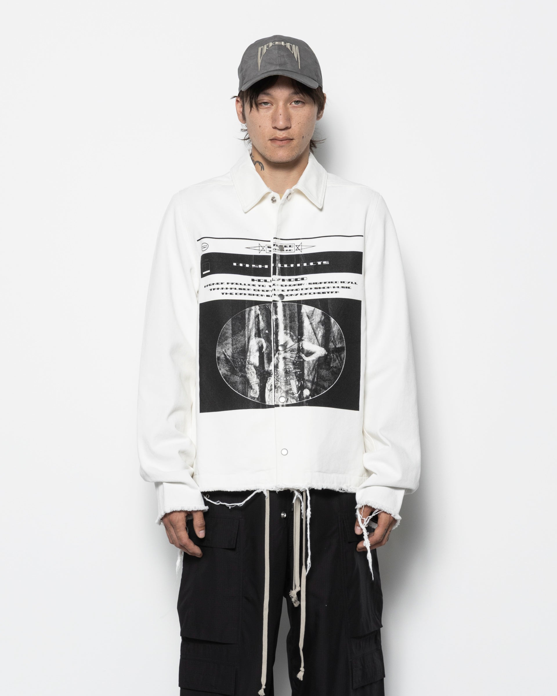 Snapfront Denim Jacket in Milk