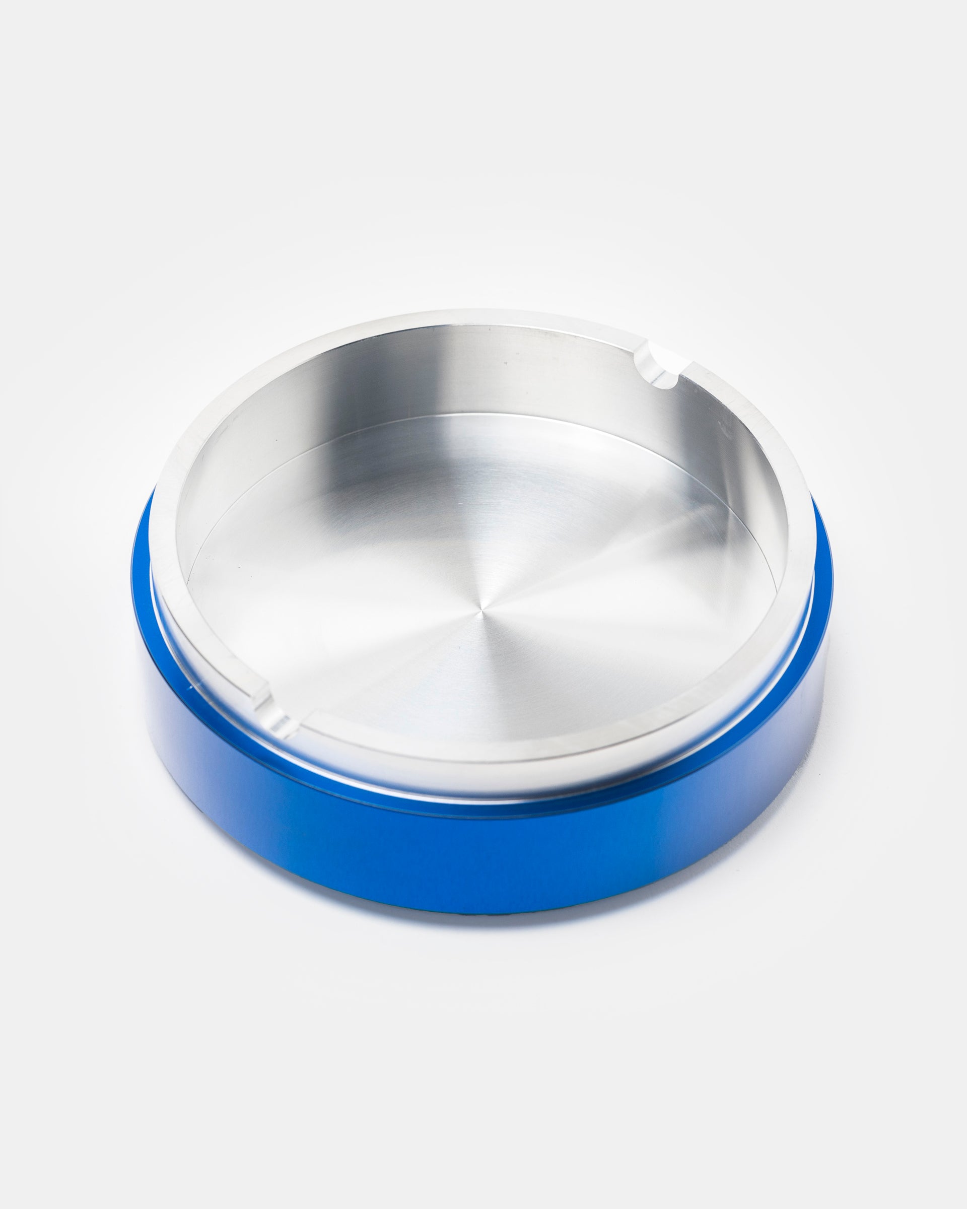 Ash Tray in Silver and Blue