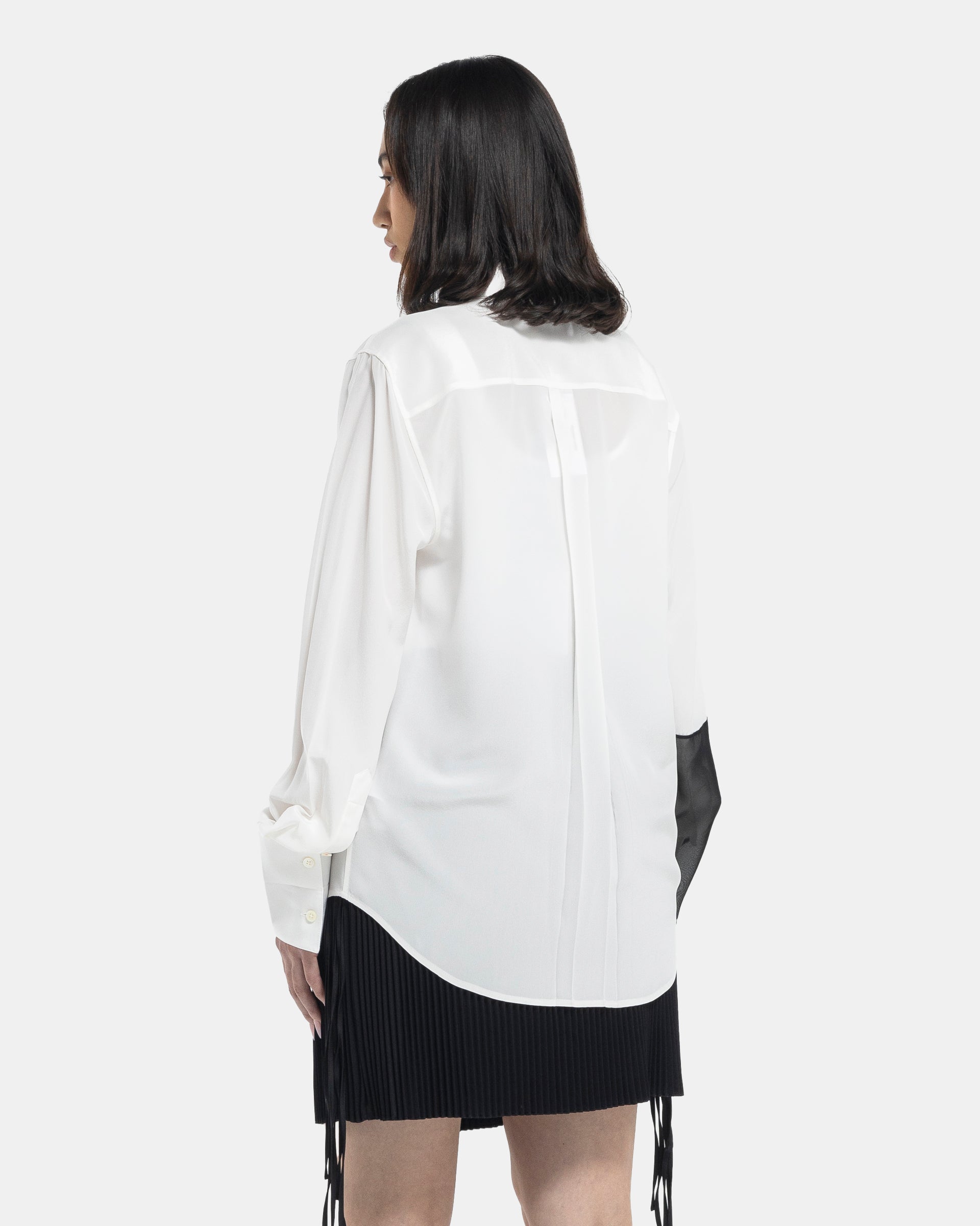 Combo Relaxed Shirt in White and Black
