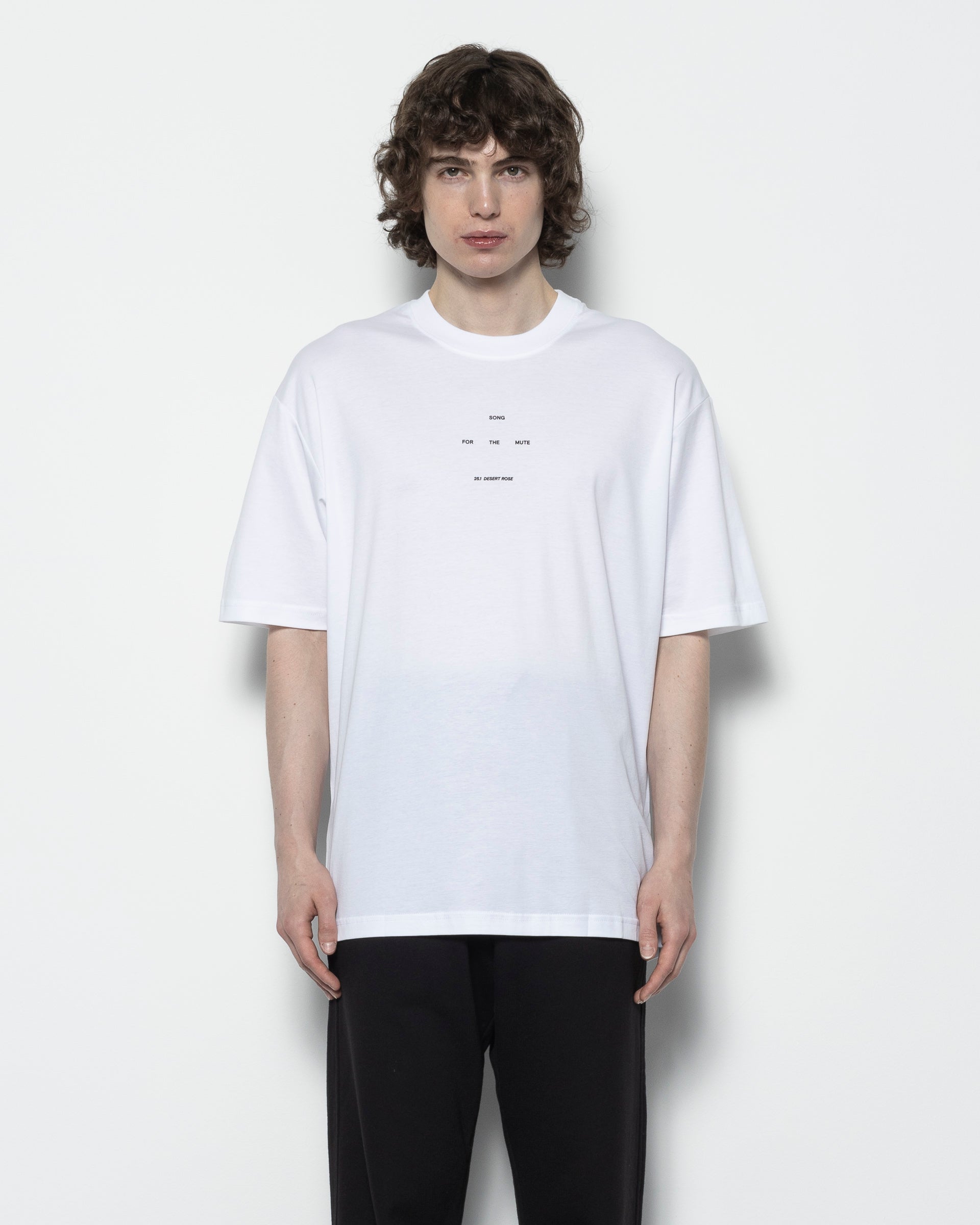 "Logo" Oversized T-Shirt in White