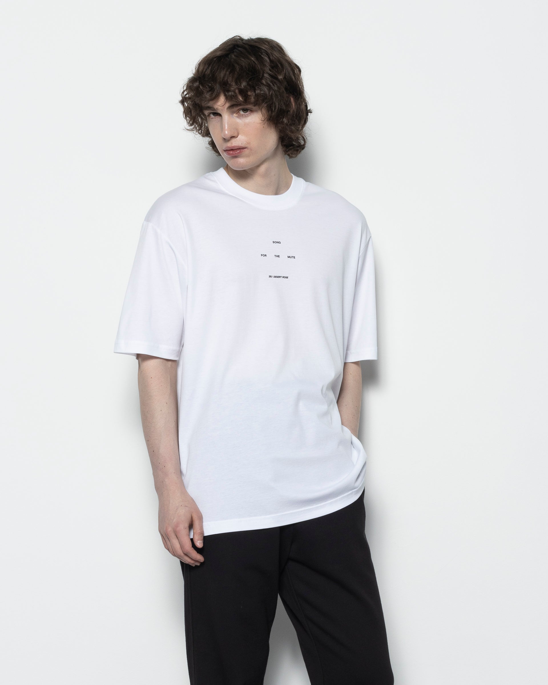 "Logo" Oversized T-Shirt in White