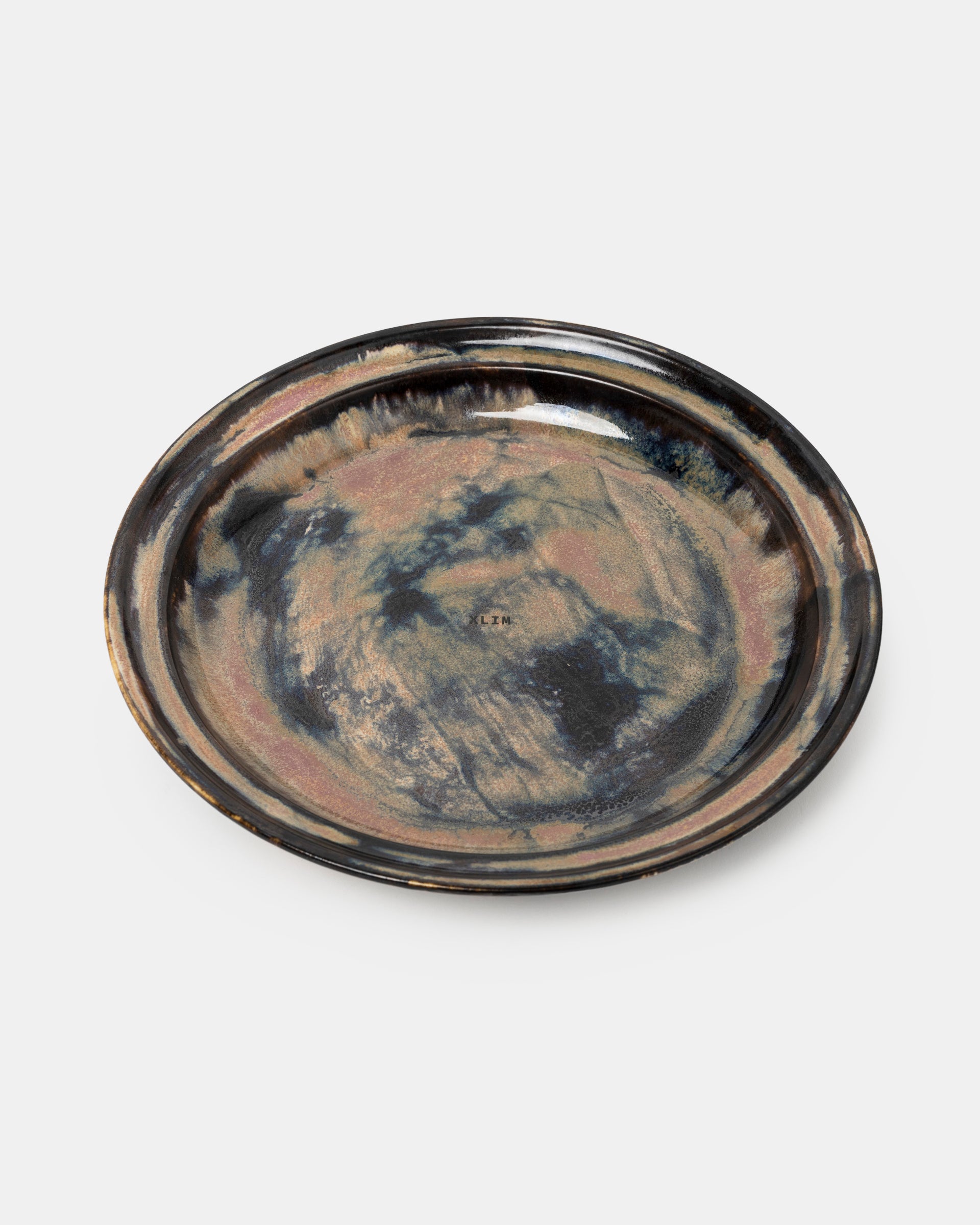 01 Plate in Navy and Pink