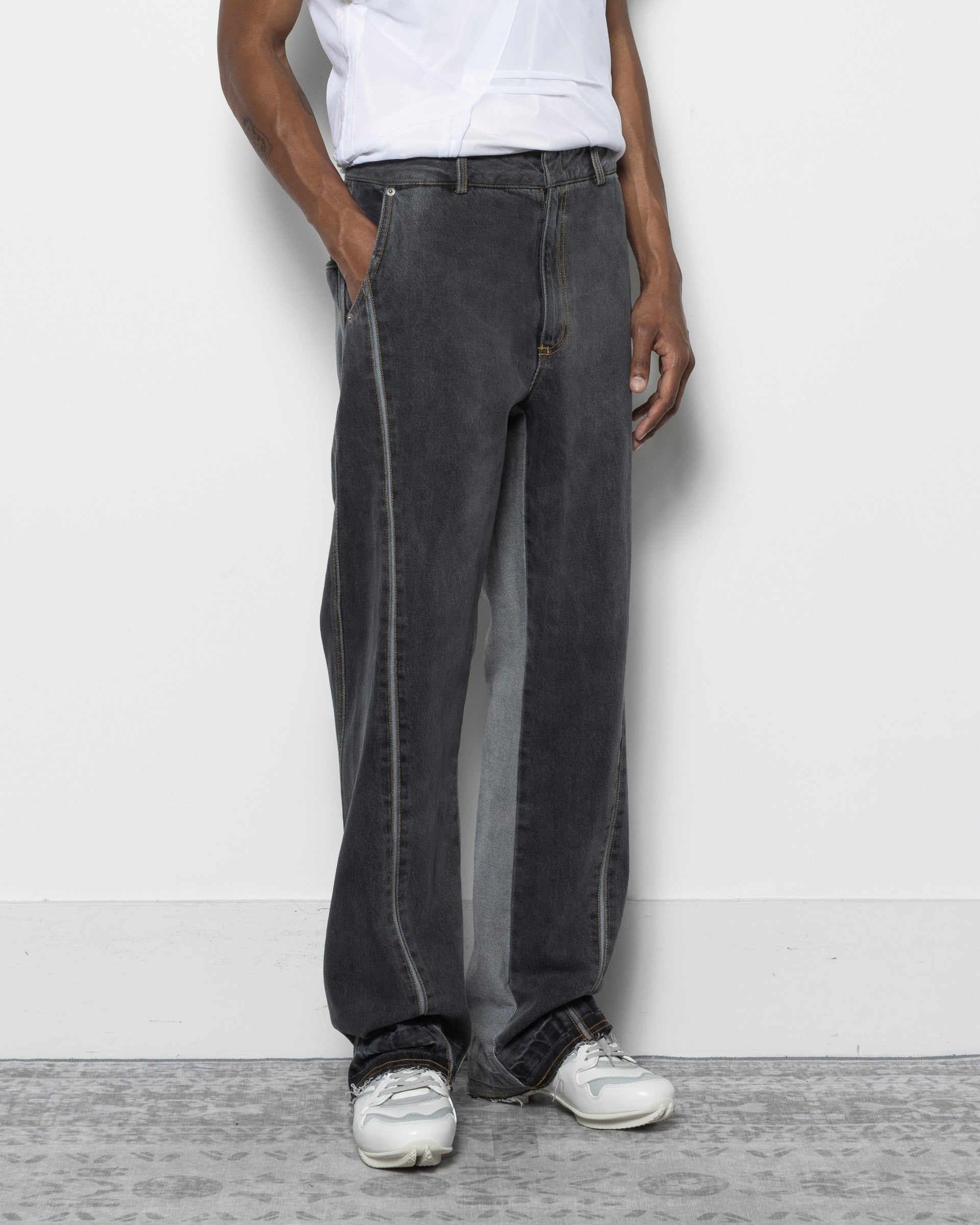 03 Denim Trousers in Charcoal