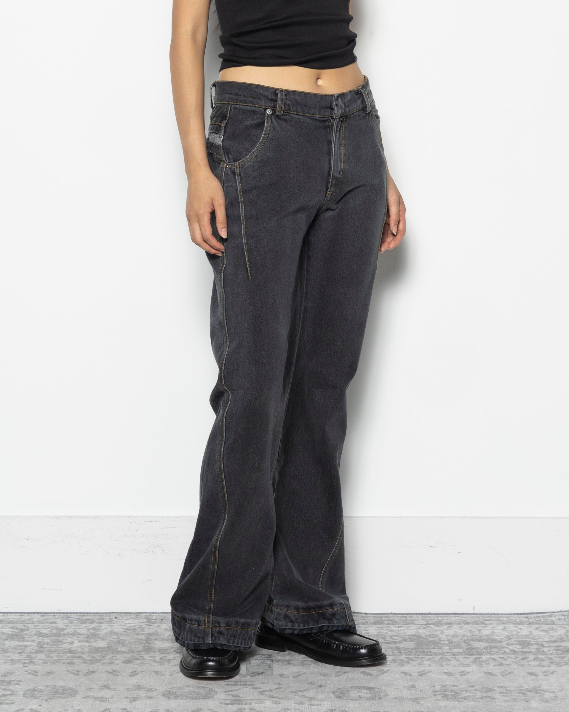 01 Denim Trousers in Charcoal