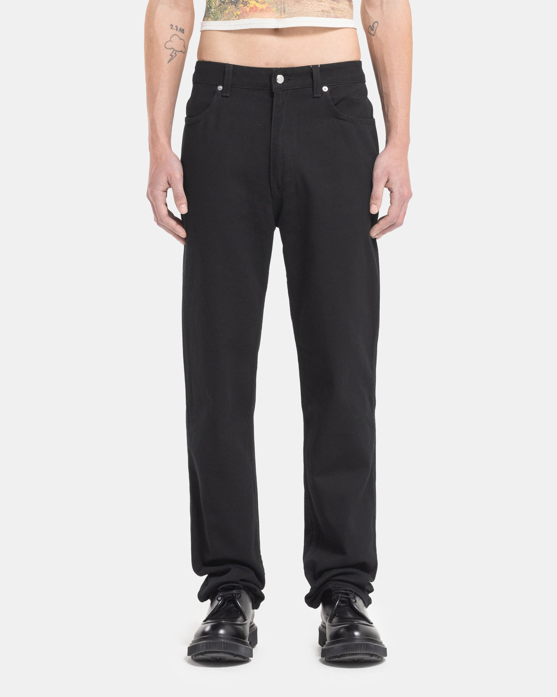 Eckhaus Latta Straight-Leg Jean Black